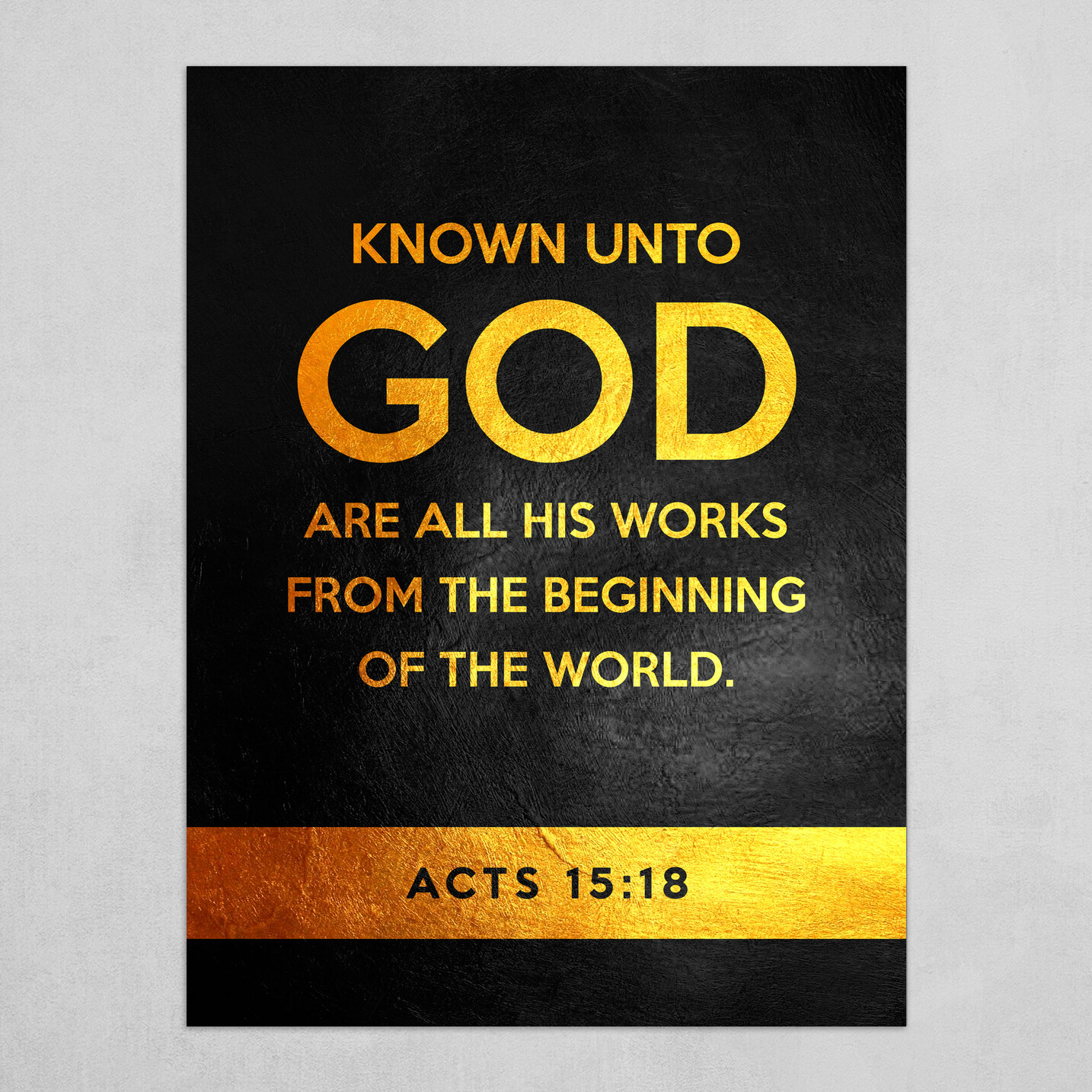 Acts 15:18 Bible Verse Text Art