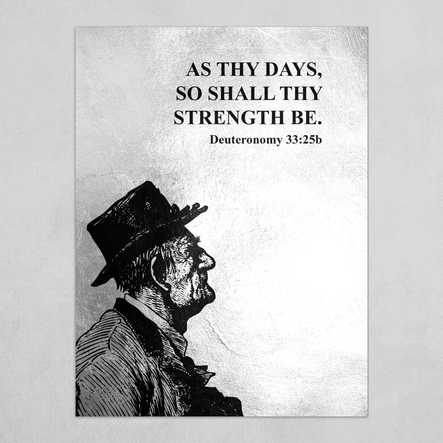 Deuteronomy 33:25b Bible Verse Text Art