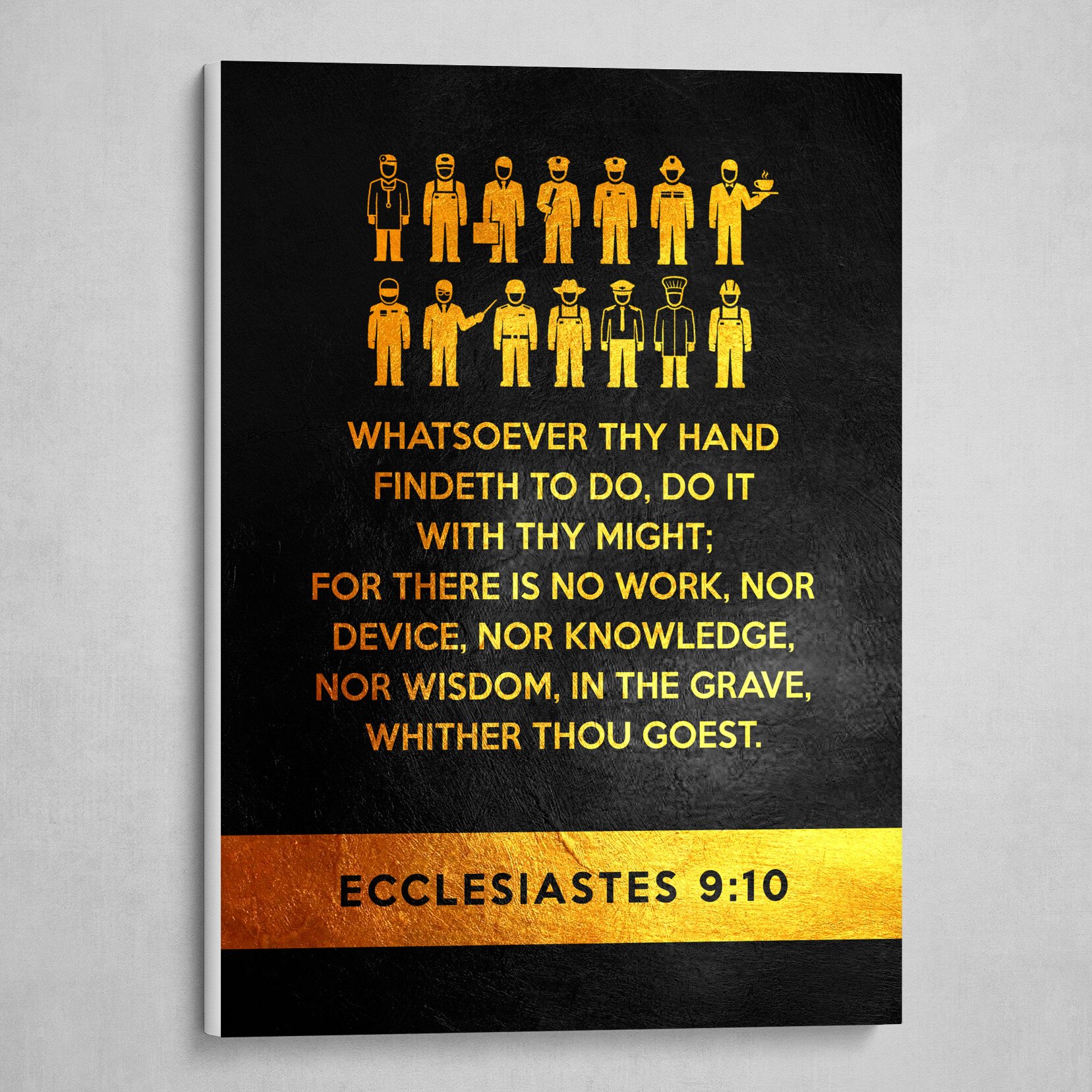 Ecclesiastes 9:10 Bible Verse Text Art