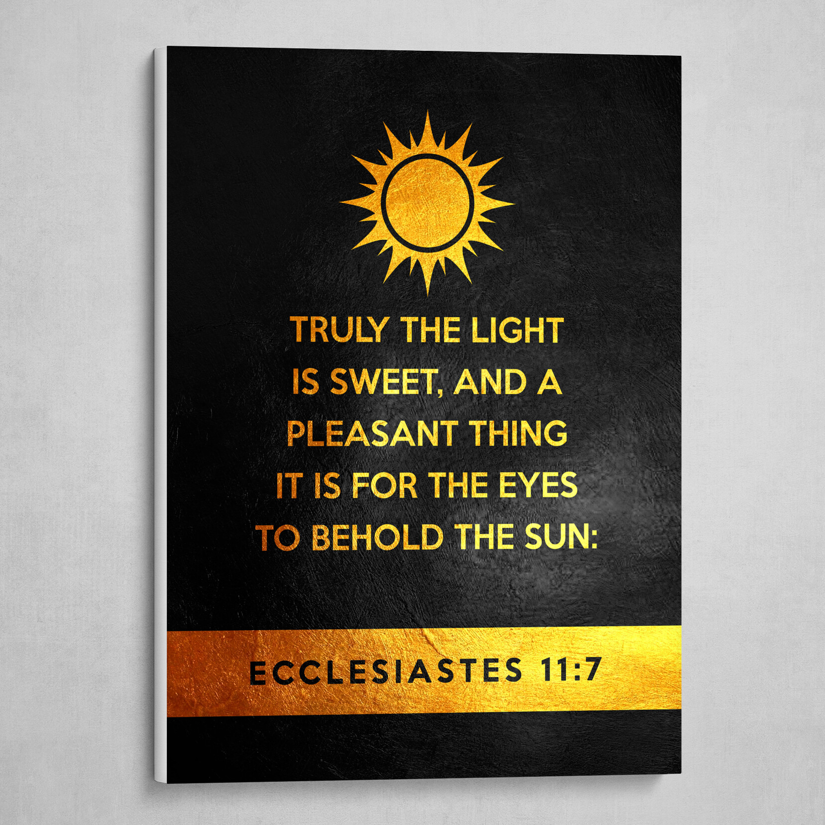 Ecclesiastes 11:7 Bible Verse Text Art