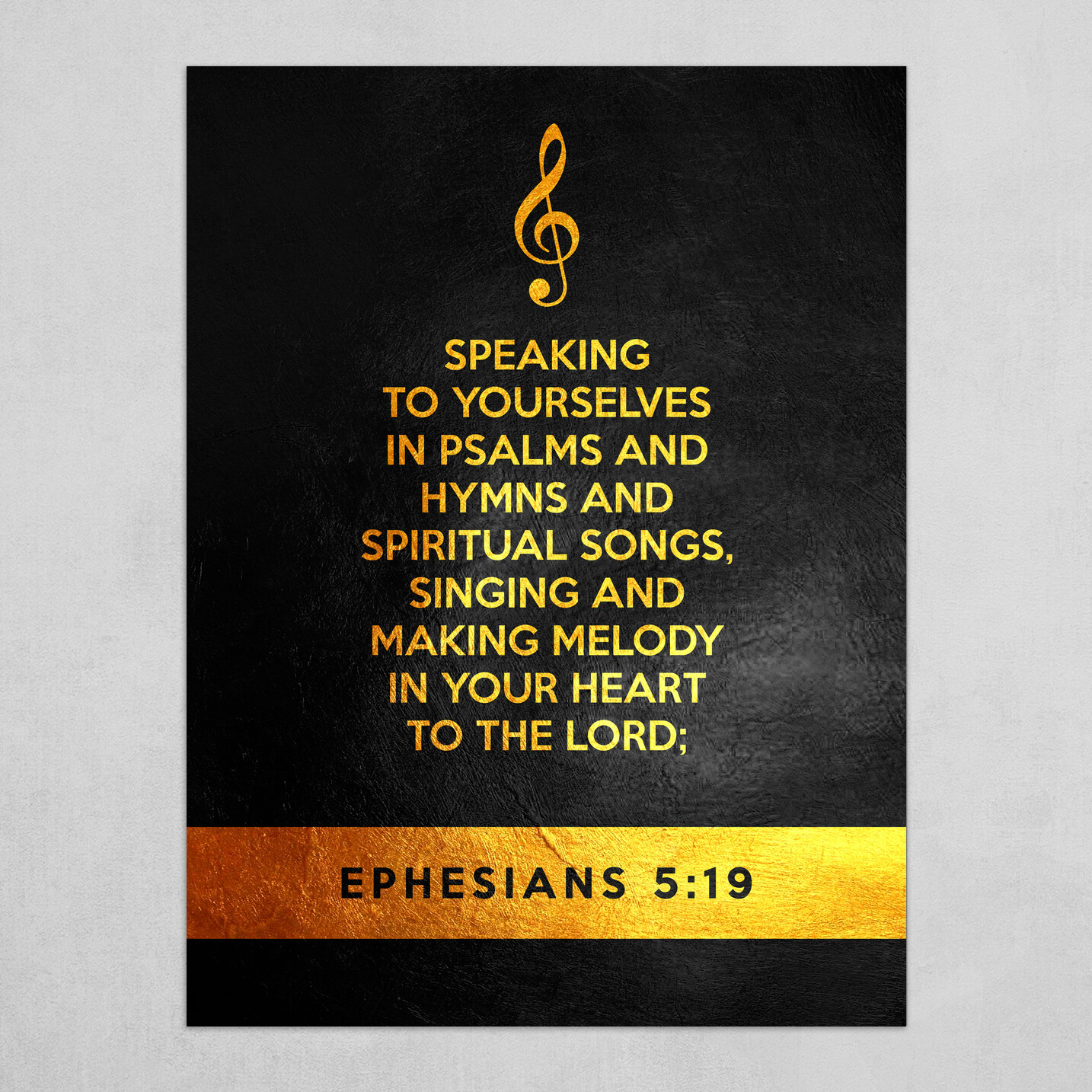 Ephesians 5:19 Bible Verse Text Art