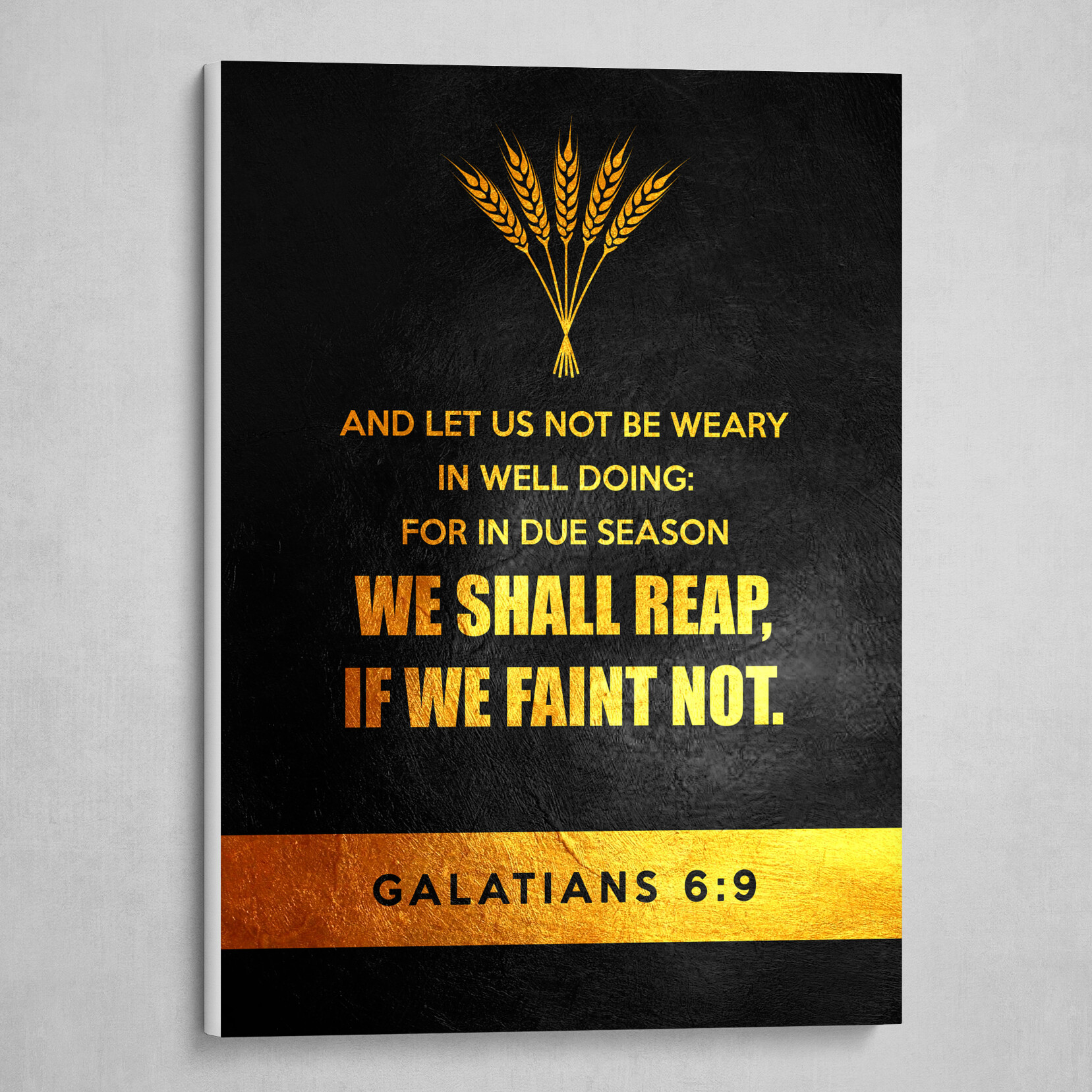 Galatians 6:9 Bible Verse Text Art