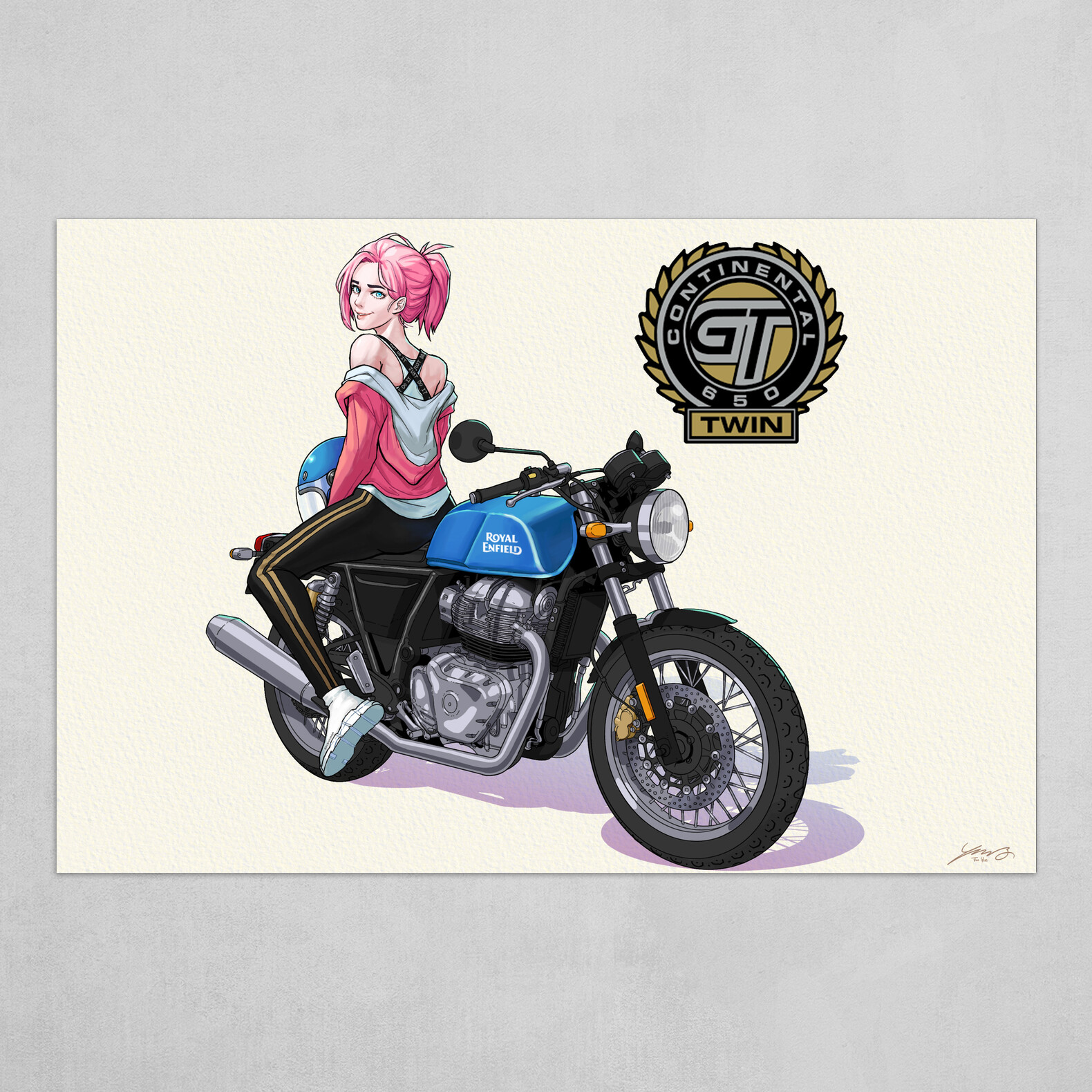 drawing realistic royal Enfield bullet continental gt 650 by pencil shade   YouTube