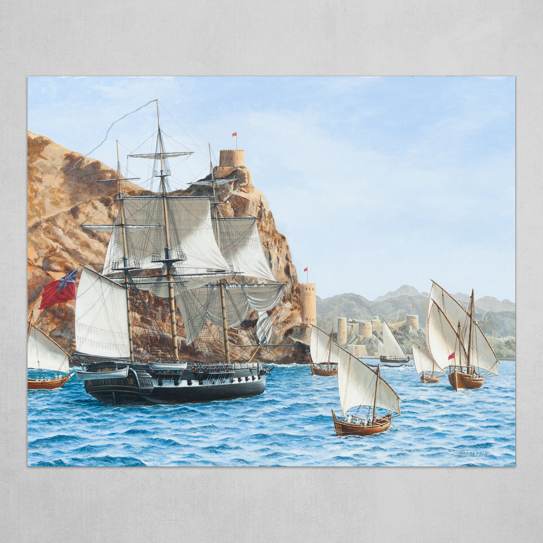 James Field's Approaching Muscat circa 1840