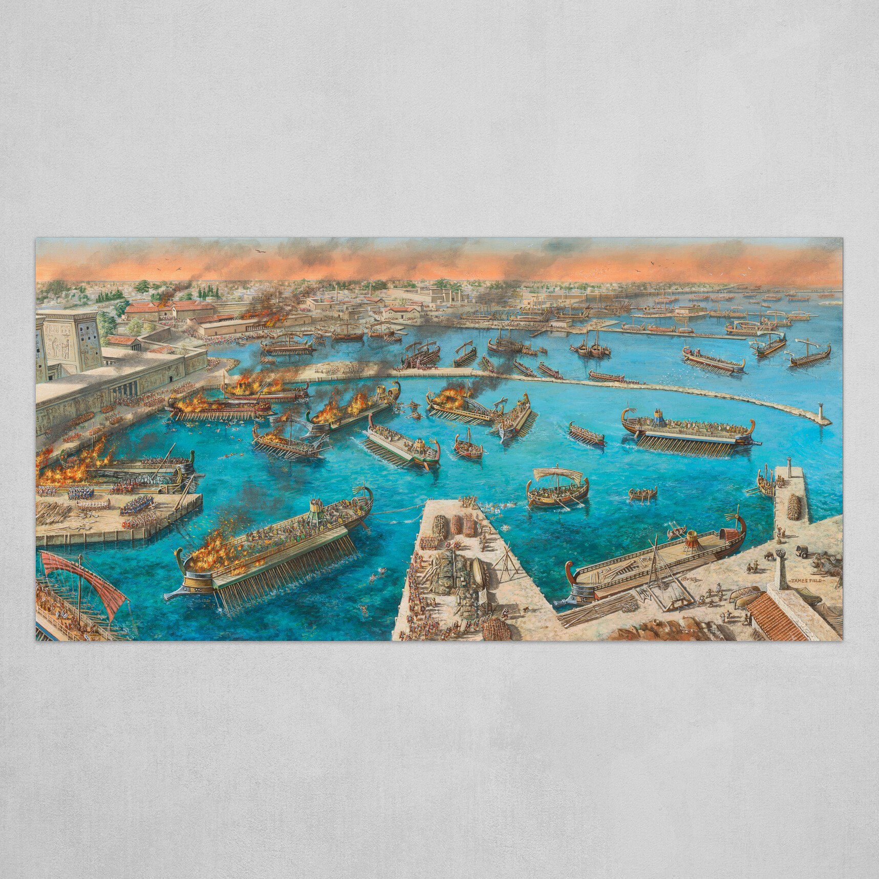 James Field's Burning of the Egyptian Fleet in Alexandria Harbour 47AD
