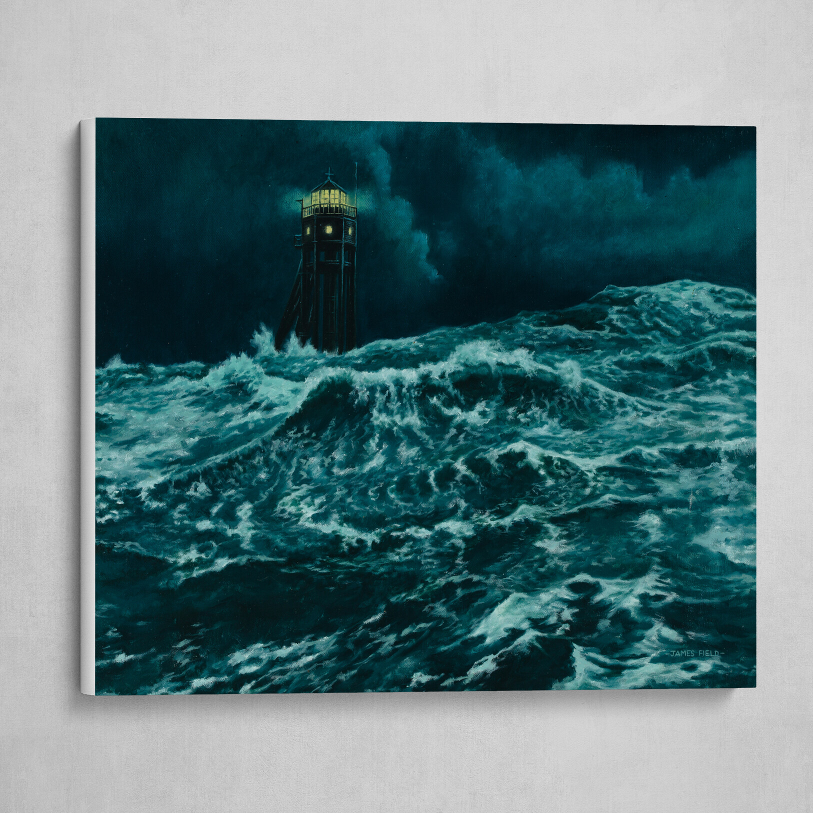 James Field's Stormy Night Smalls Lighthouse circa 1800