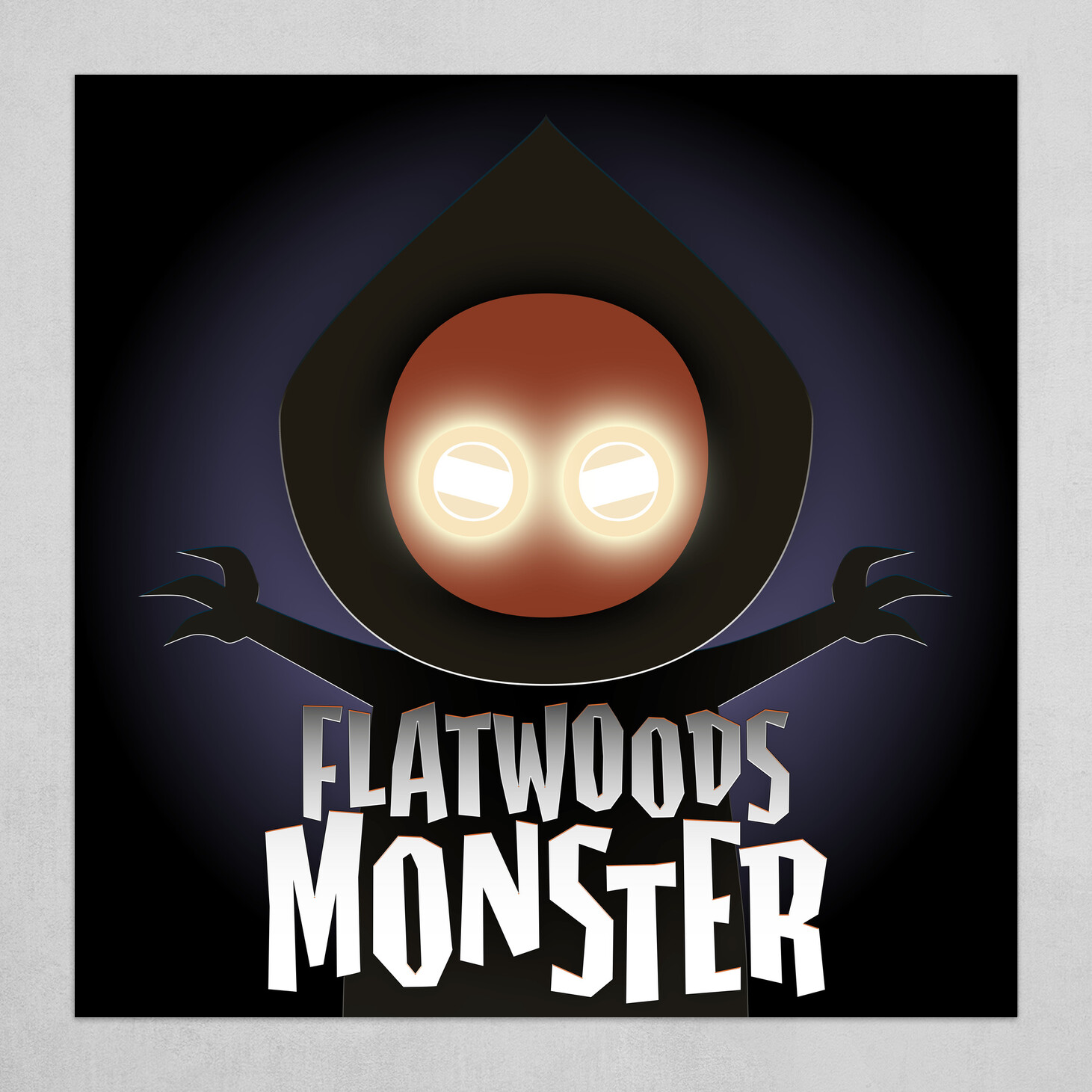 Flatwoods Monster Vector Illustration