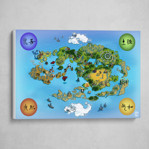avatar the last airbender world map