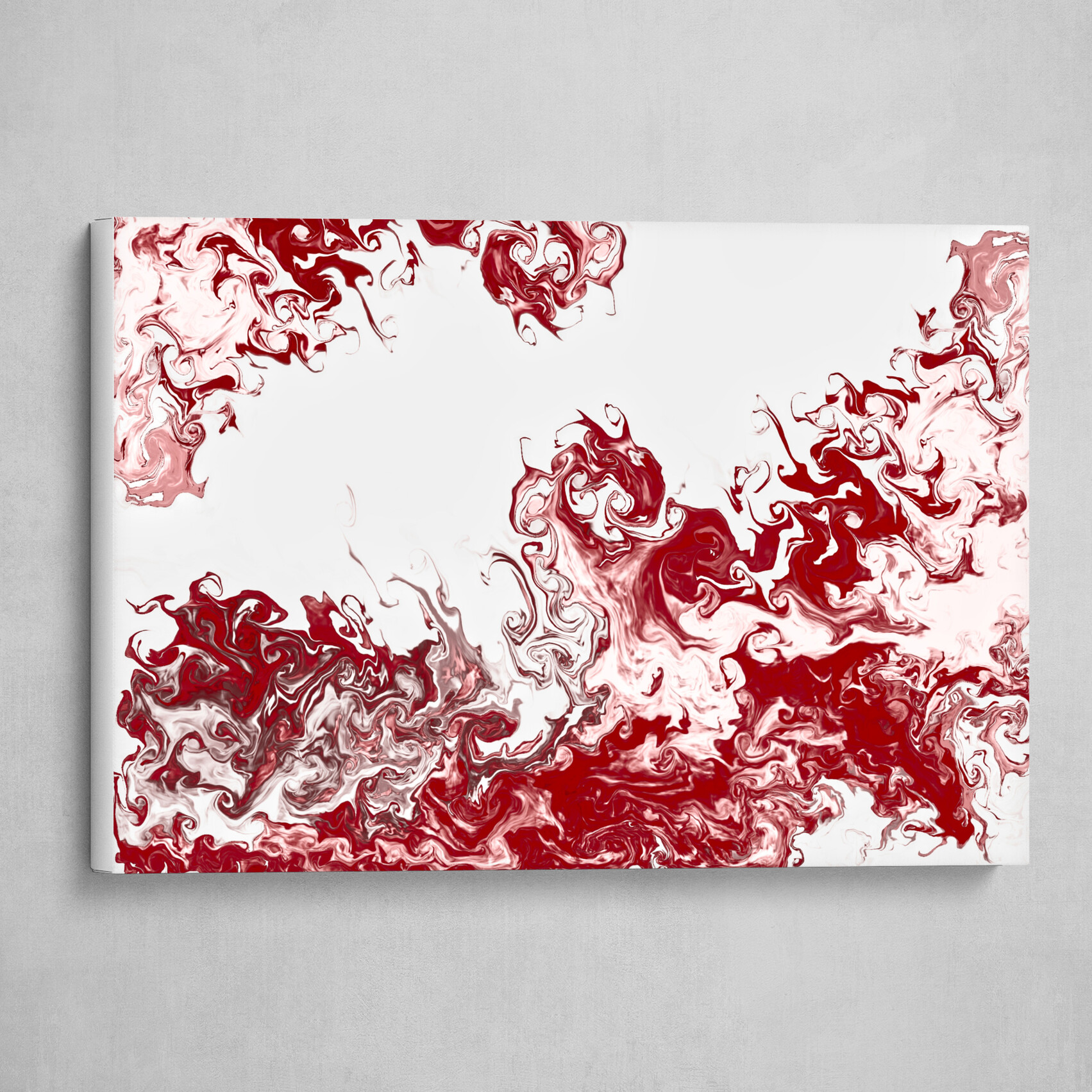 Red and White abstract 2