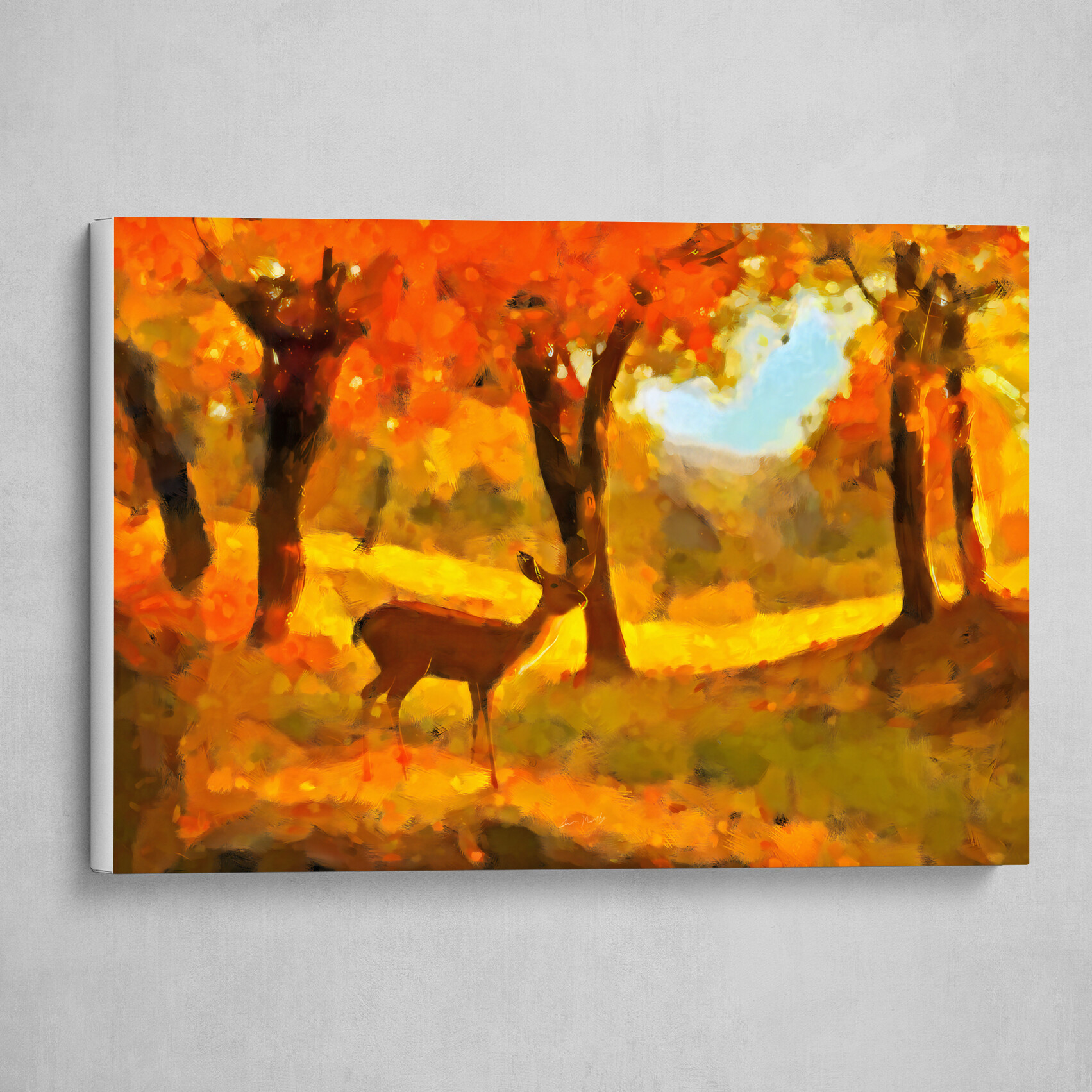 Deer in the Autumn Forest