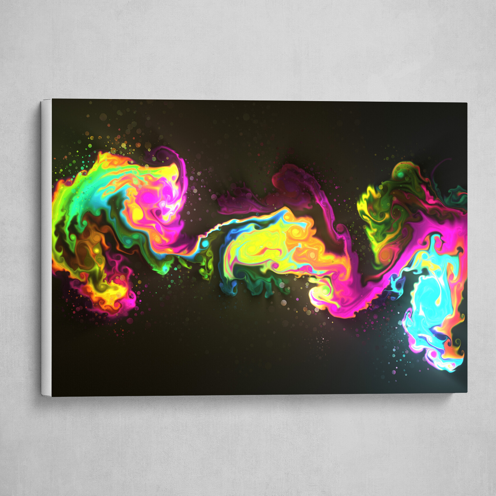 Colorful fluid pour abstract art 2