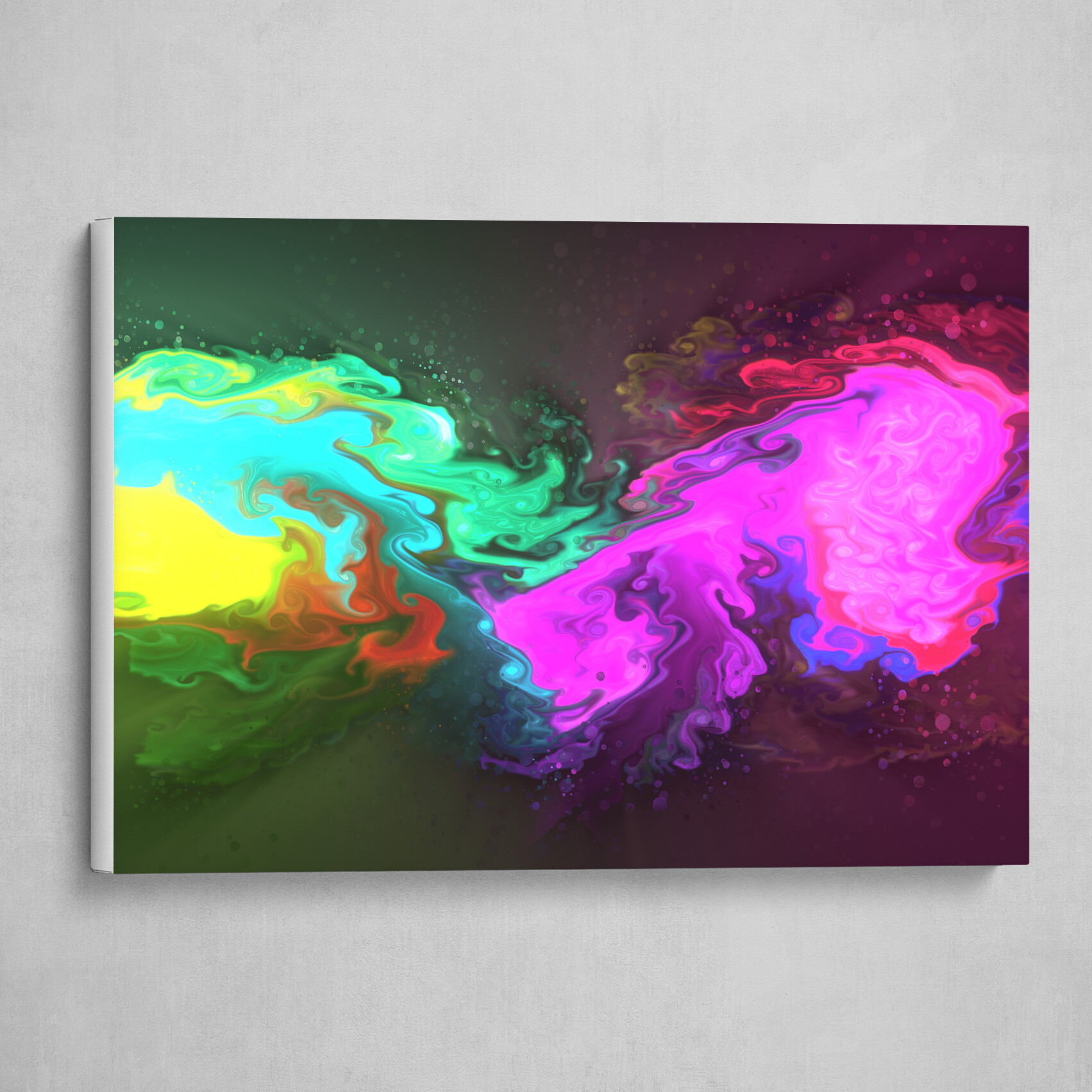 Colorful fluid pour abstract art 8