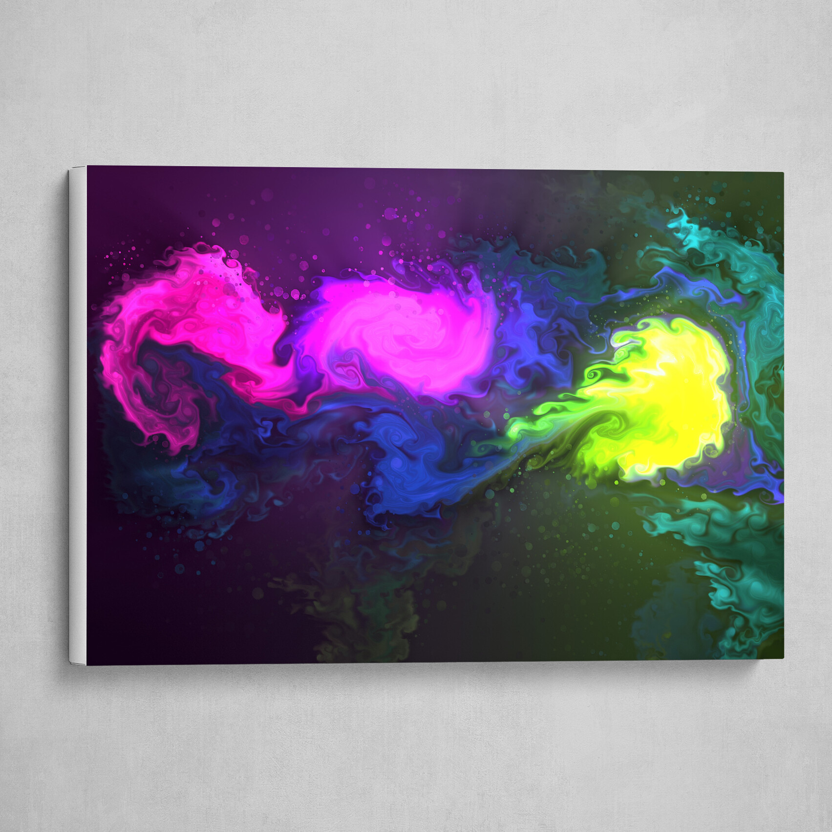 Colorful fluid pour abstract art 10