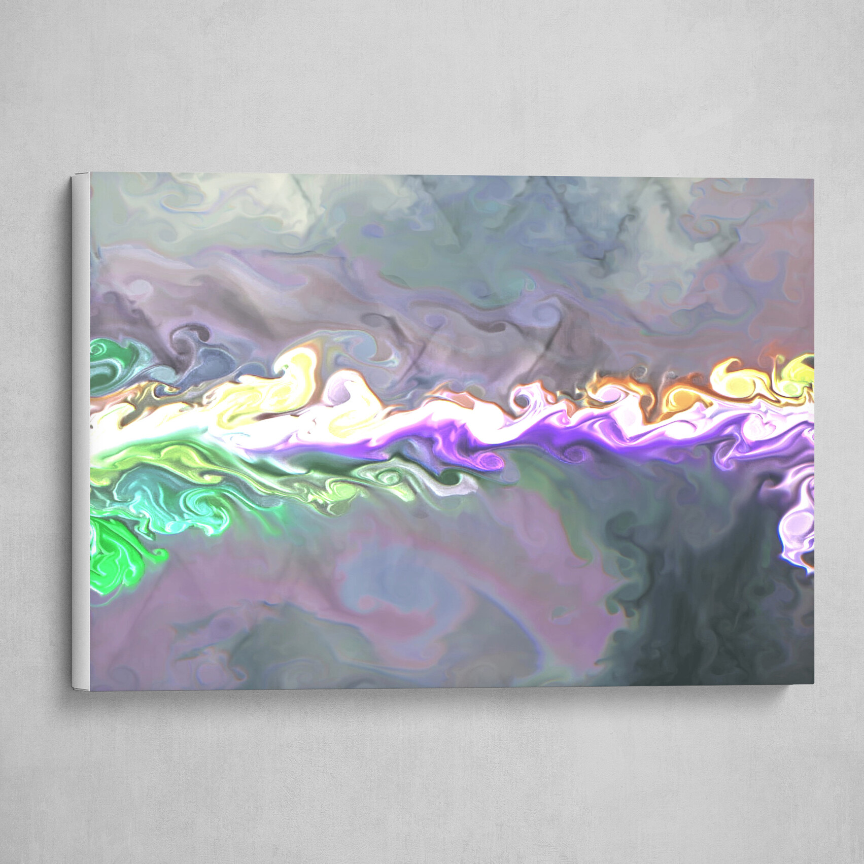 Colorful fluid pour abstract art 12