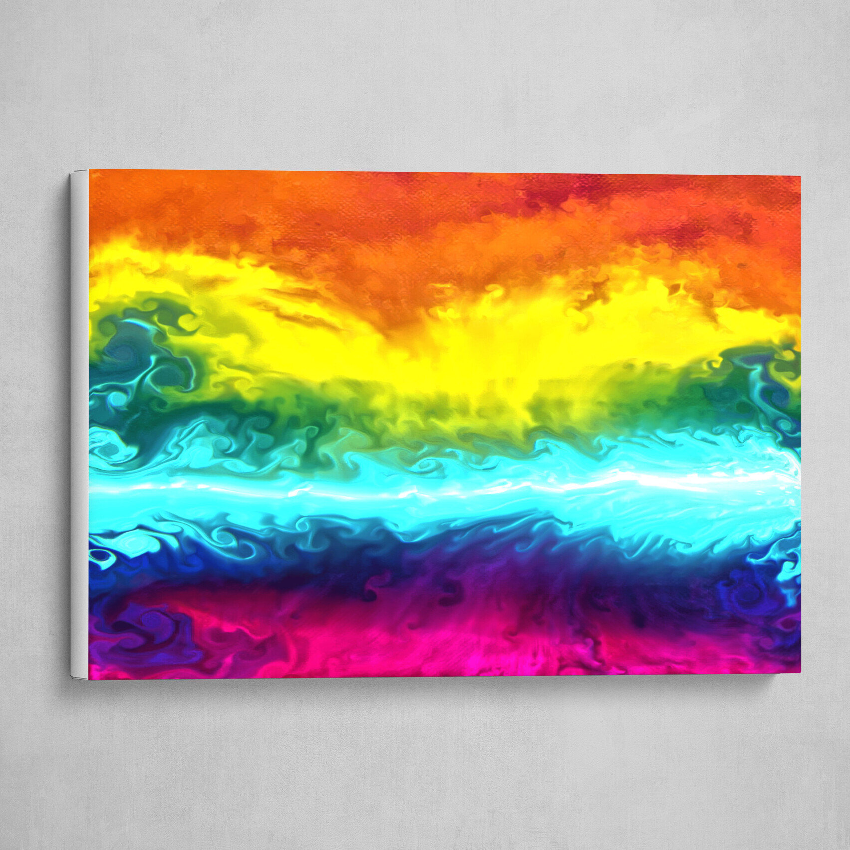 Rainbow fluid pour abstract 1