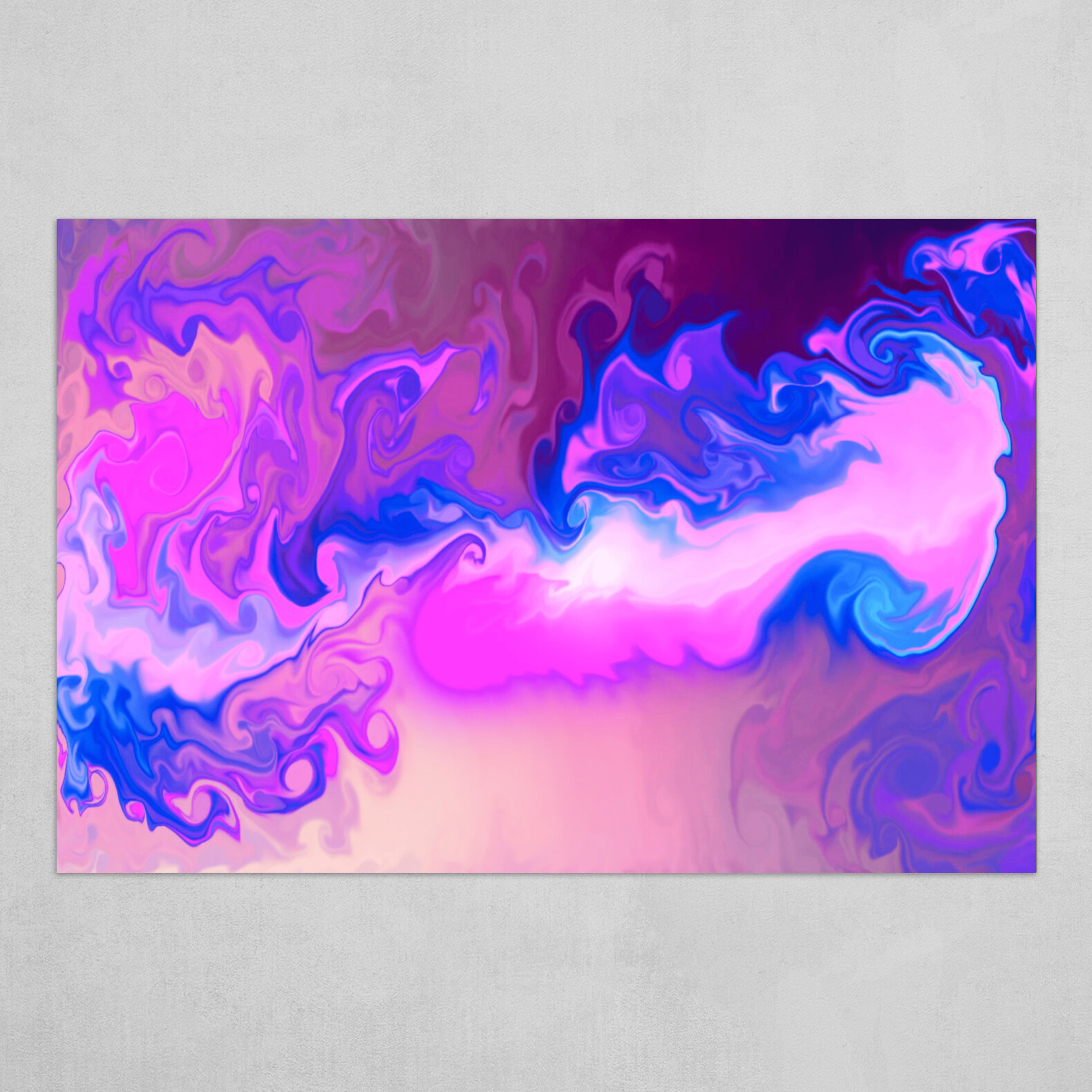 Violet Visions in Azure abstract 2