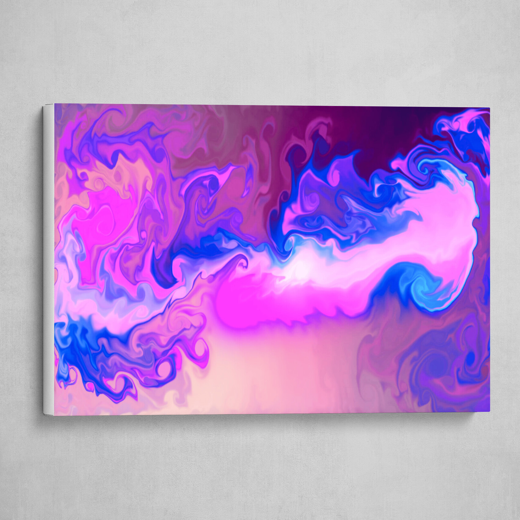 Violet Visions in Azure abstract 2