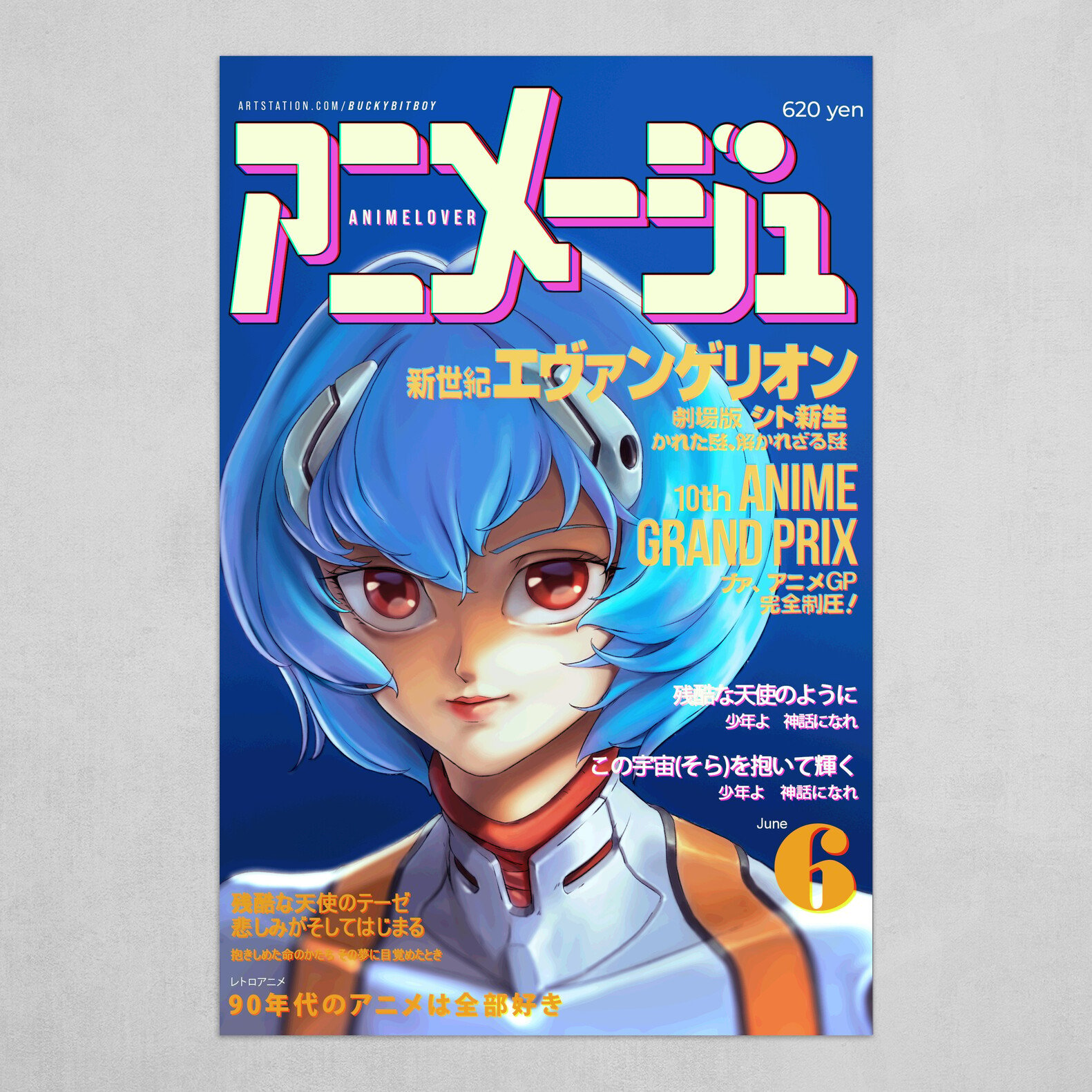 Lexica - Stunning anime wallpaper illustration of Rei Ayanami from Neon  Genesis Evangelion, detailed scene, stunning details, trending on  artstation