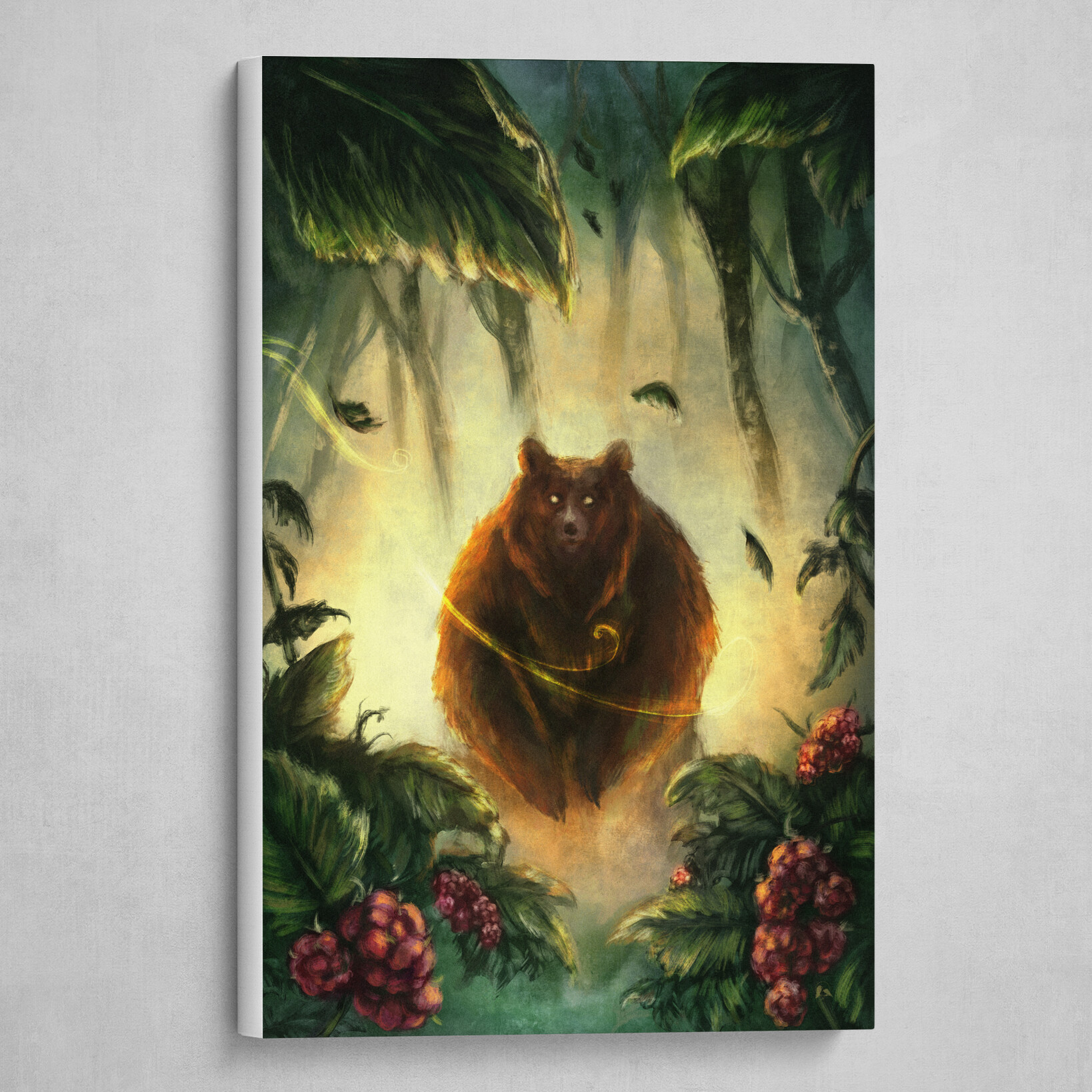 BEAR AND RASPBERRIES