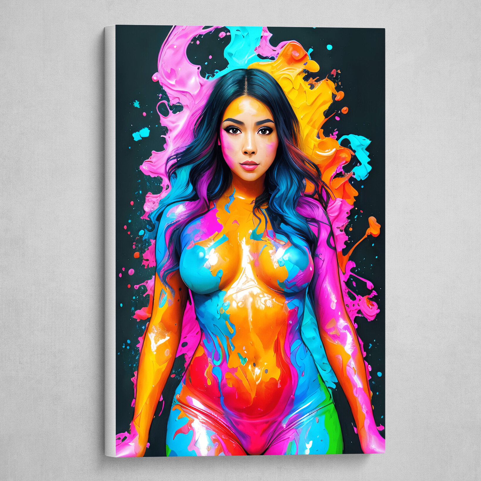 Hyper Rainbow - Colorful Abstract body art 2