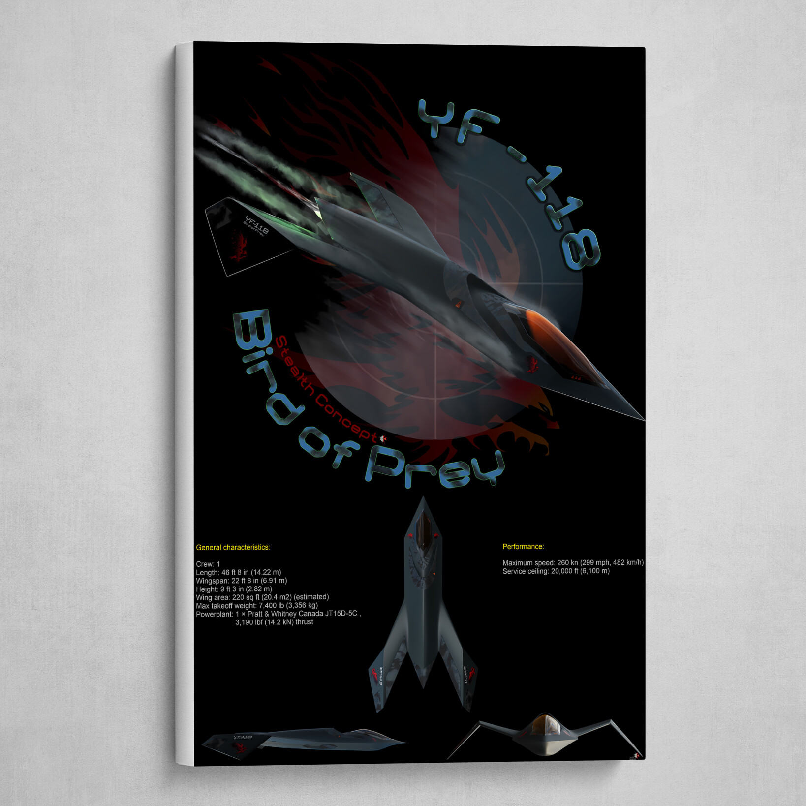 YF-118 Brid of Prey - Fan Art - No AI