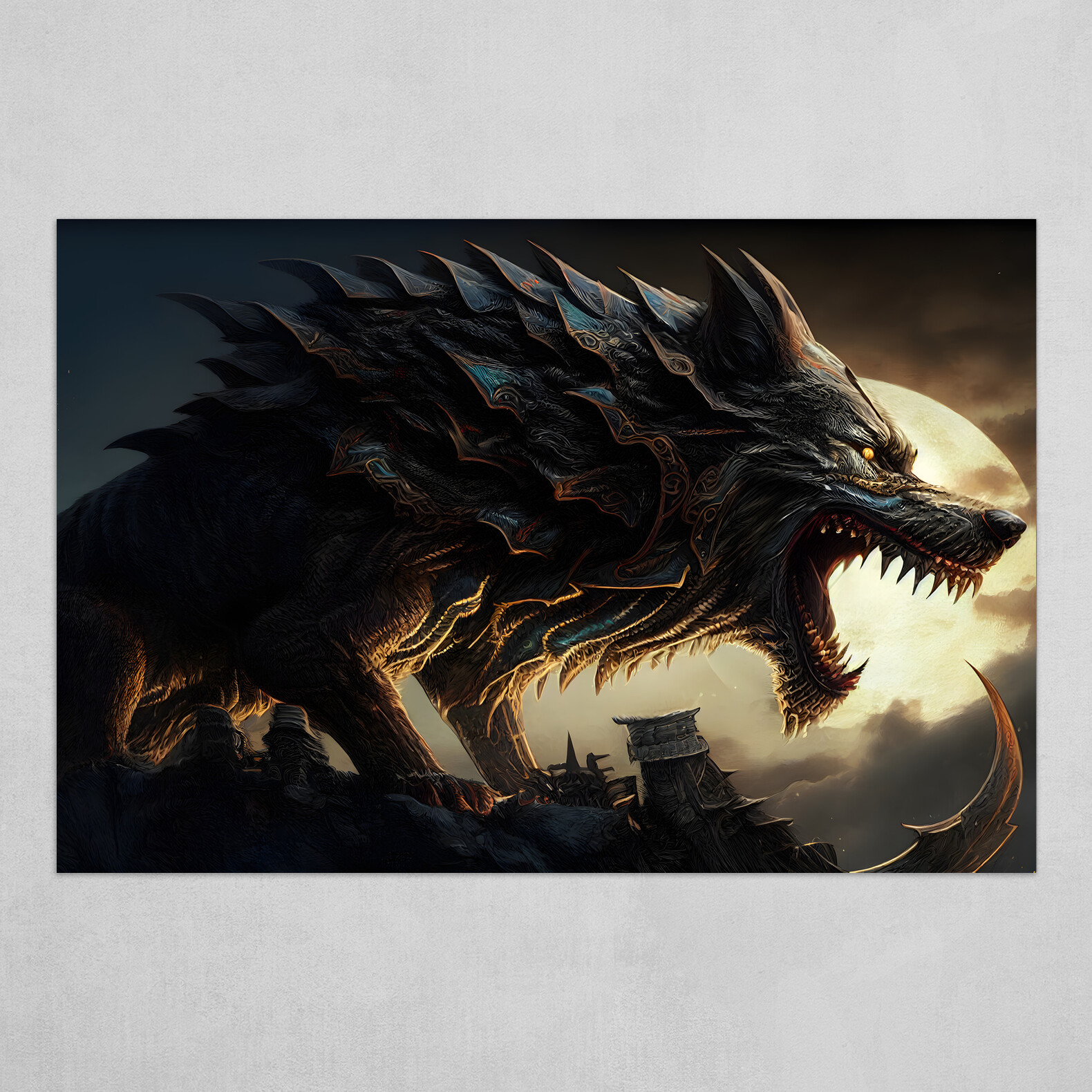 Fenrir the Gigantic Ferocious Wolf of Norse Mythology