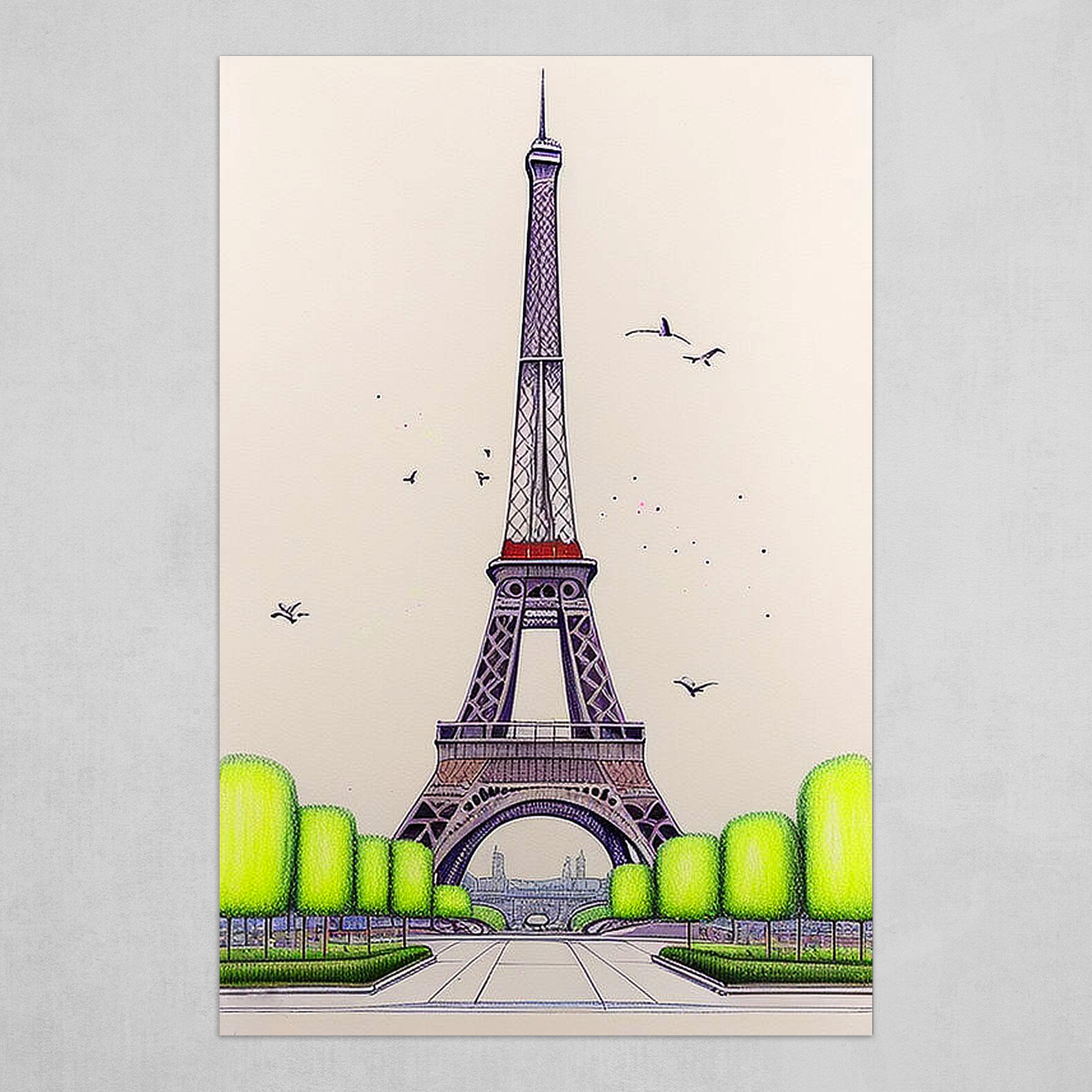 Single continuous line drawing of Eiffel Tower Iconic landmark place in  Paris France World travel wall decor home art poster print concept  Modern one line draw design vector graphic illustration 5219265 Vector