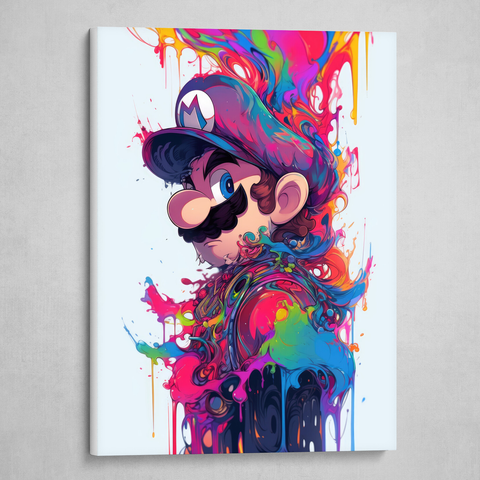 Super Mario Super Smash Bros Watercolor Painting Art Poster Print Wall  Decor