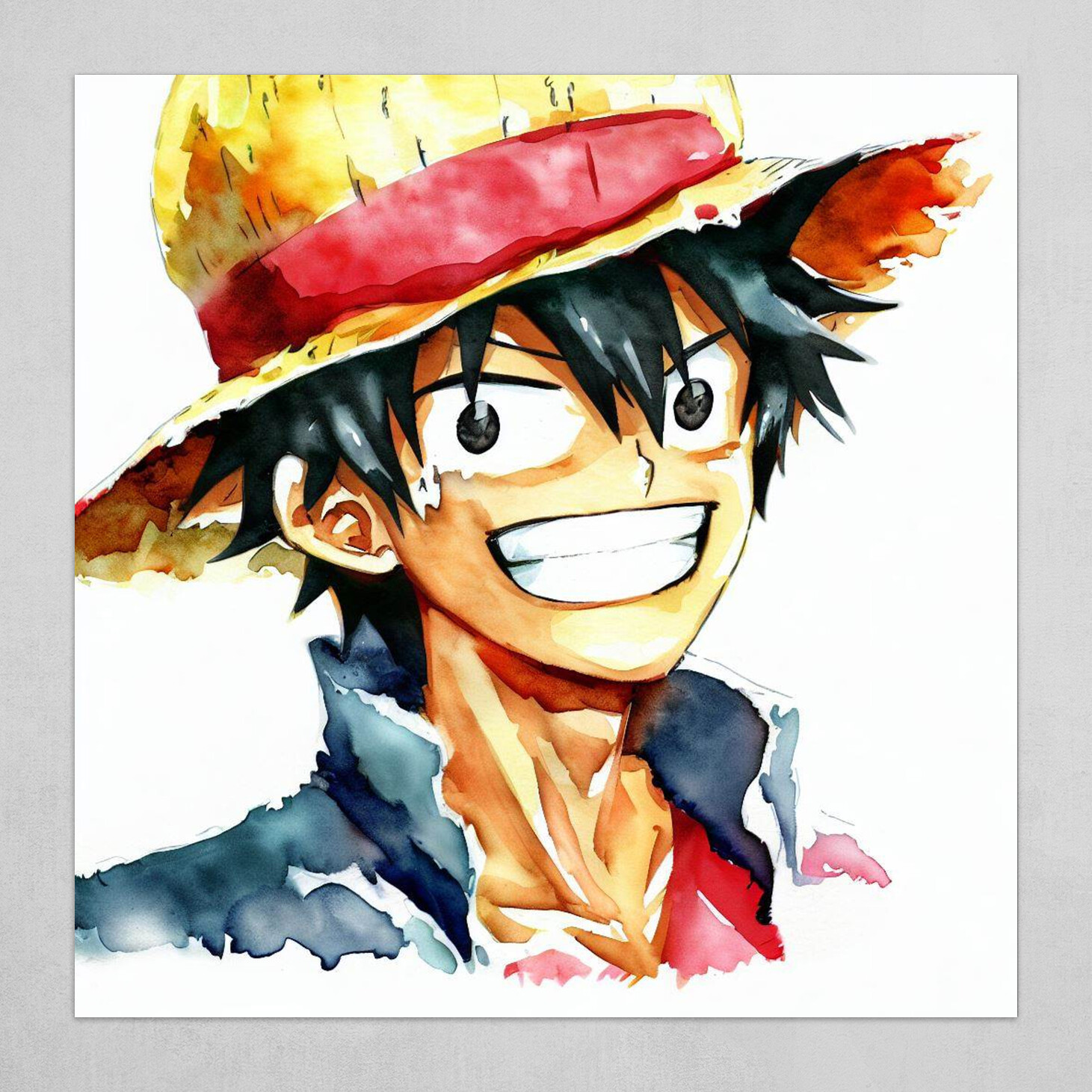 Um pôster para o anime one piece chamado one piece