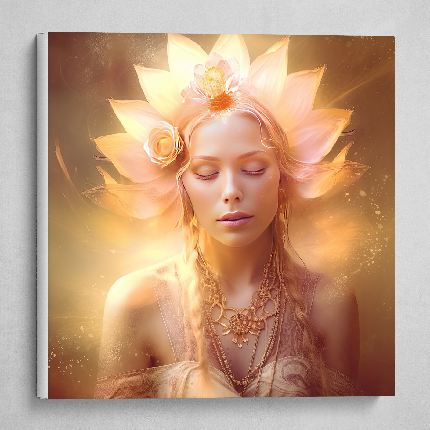 "Solar Serenity: Unveiling the Goddess of the Sun"