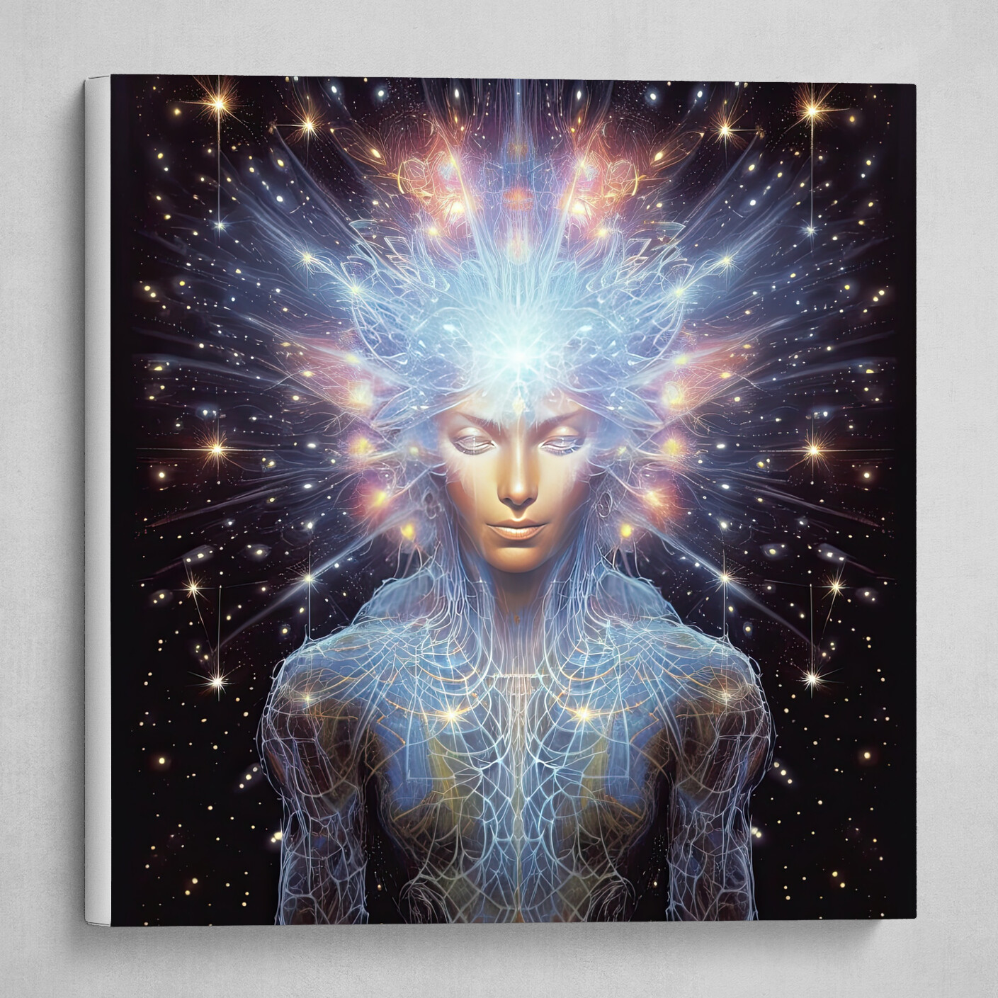 "Ethereal Illumination: Journey of the Celestial Being"