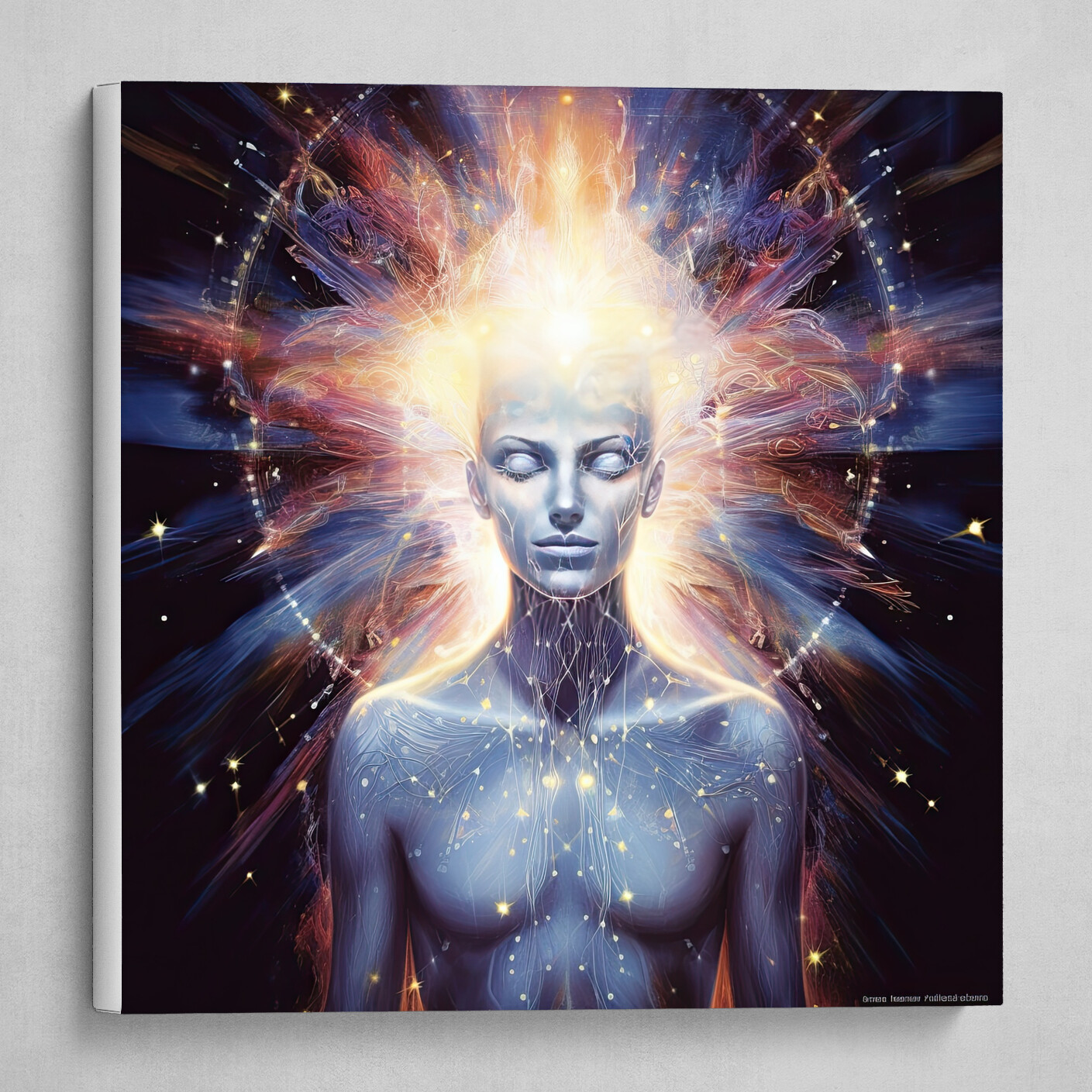 "Stellar Enlightenment: The Radiant Meditator in the Cosmos"