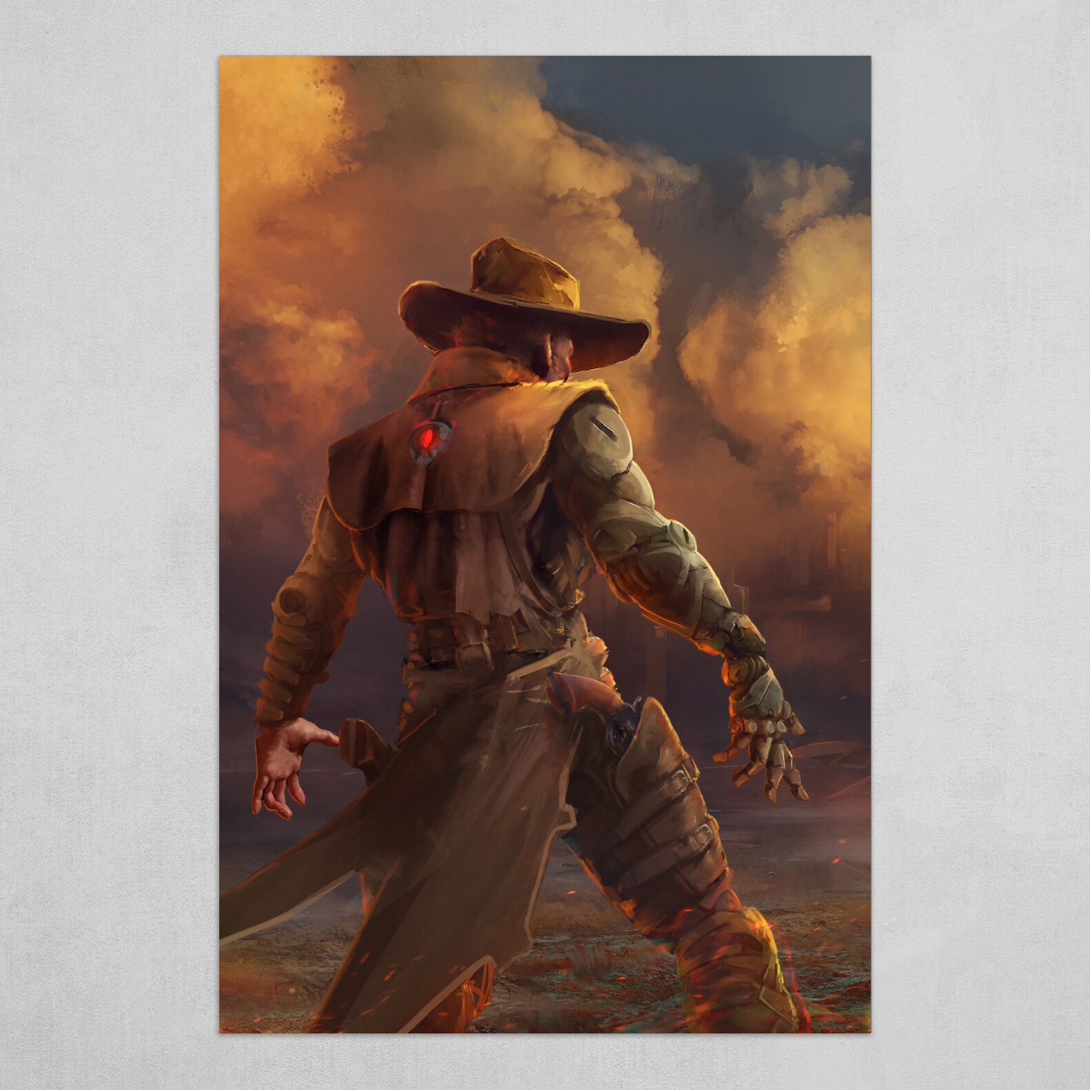 The Sheriff 4: A post-apocalyptic sci-fi western cover art