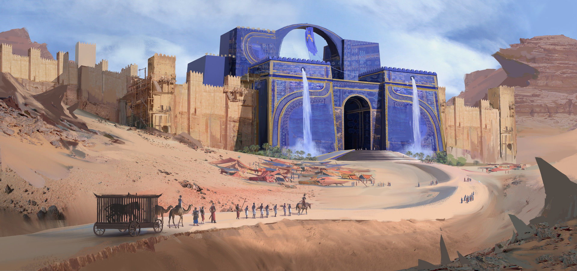 Ishtar gate - Babylon | Ancient civilizations, Fantasy world map