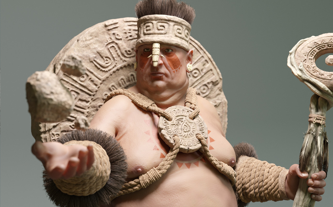 Honourable Mention, Ancient Civilizations: Lost & Found: Film/VFX Character Art (rendered)