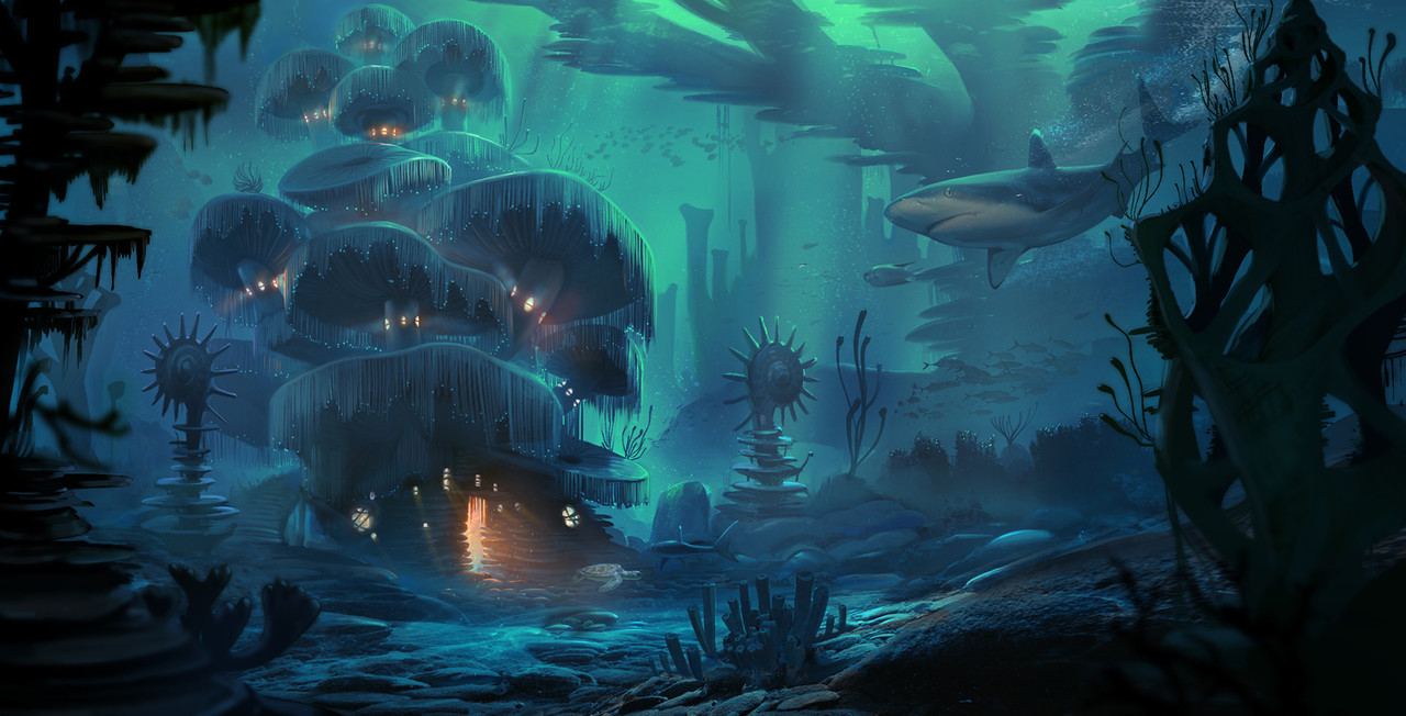 Honorable Mention, Beneath the Waves: Environment Design