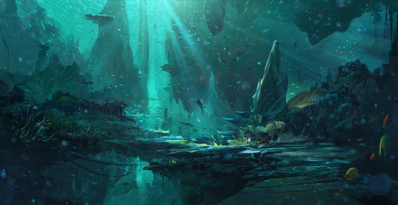 Honorable Mention, Beneath the Waves: Environment Design