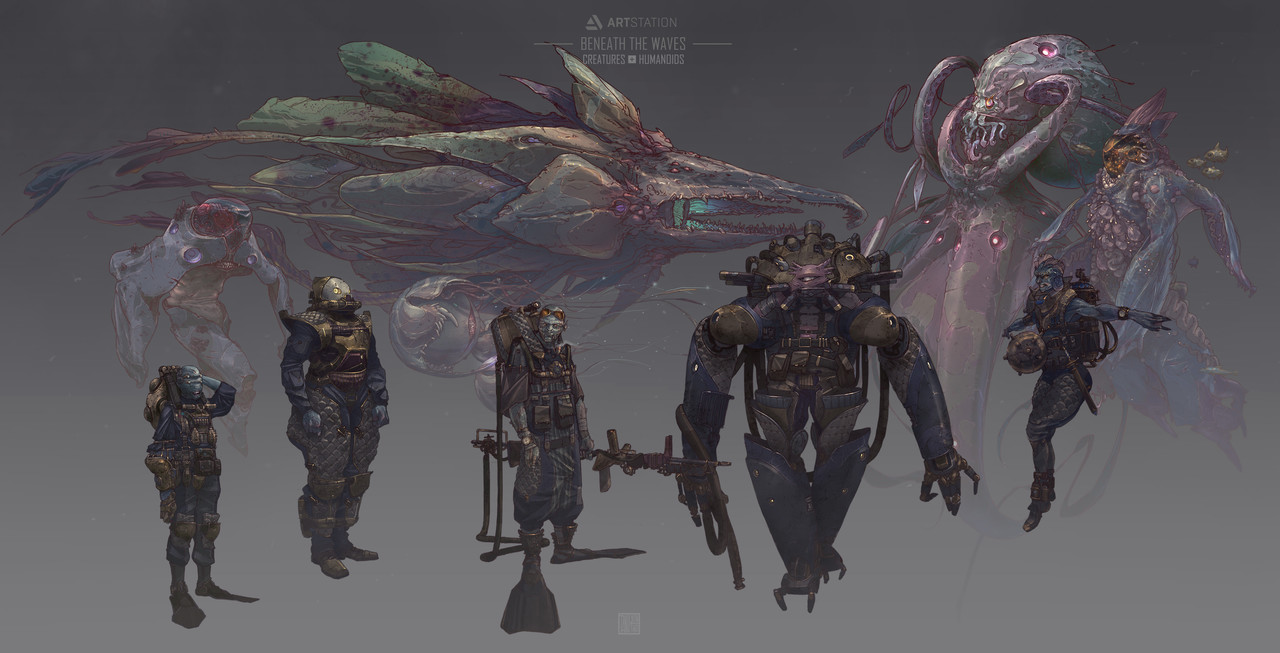 3rd Place, Beneath the Waves: Character/Creature Design