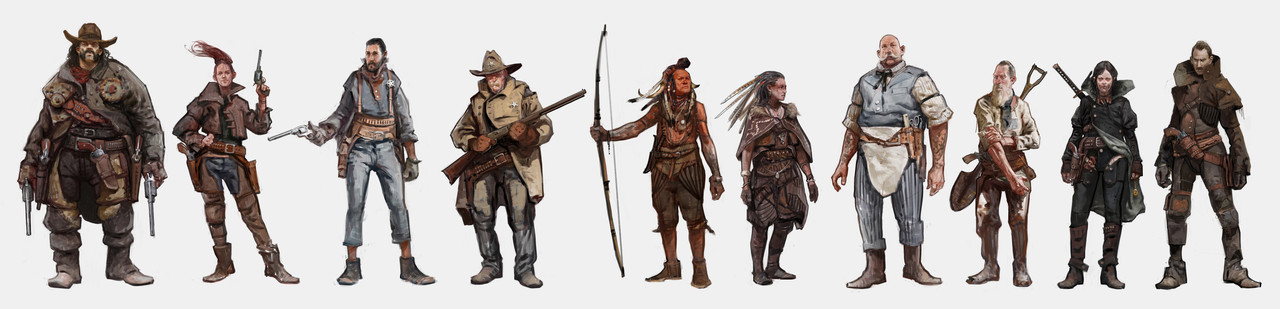 Honorable Mention, Wild West: Character Design