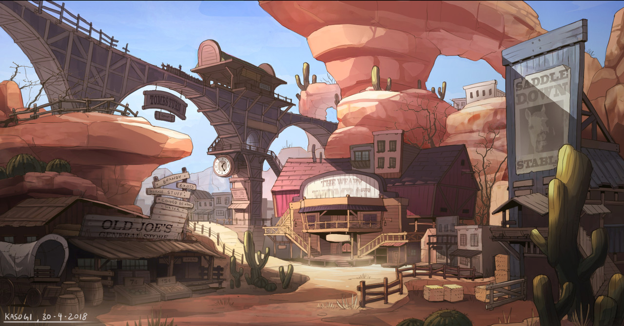Honorable Mention, Wild West: Environment Design