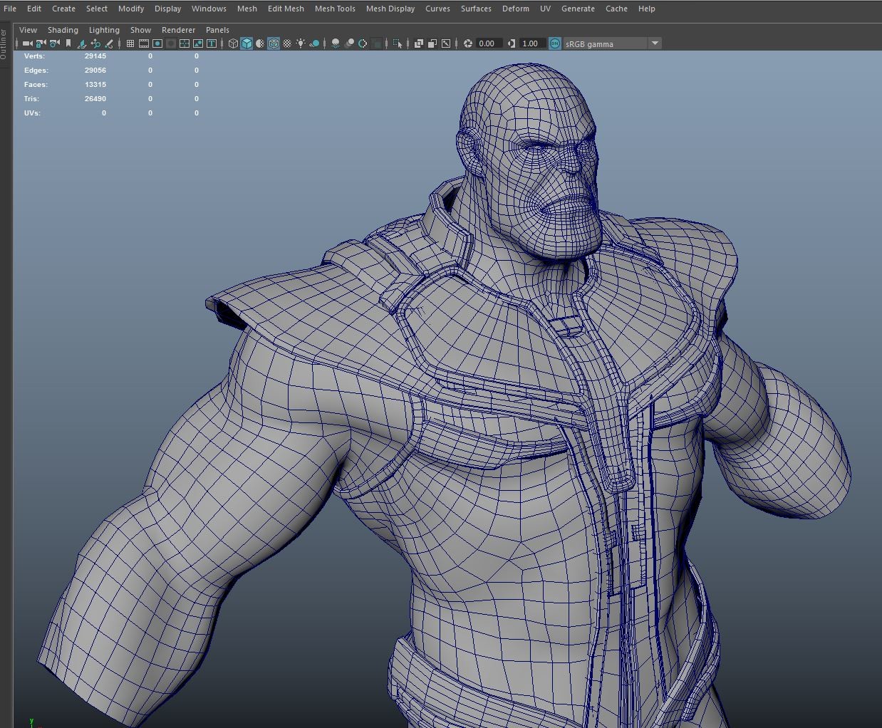 Artstation Bento Ribeiro Thanos Game Character Workflow