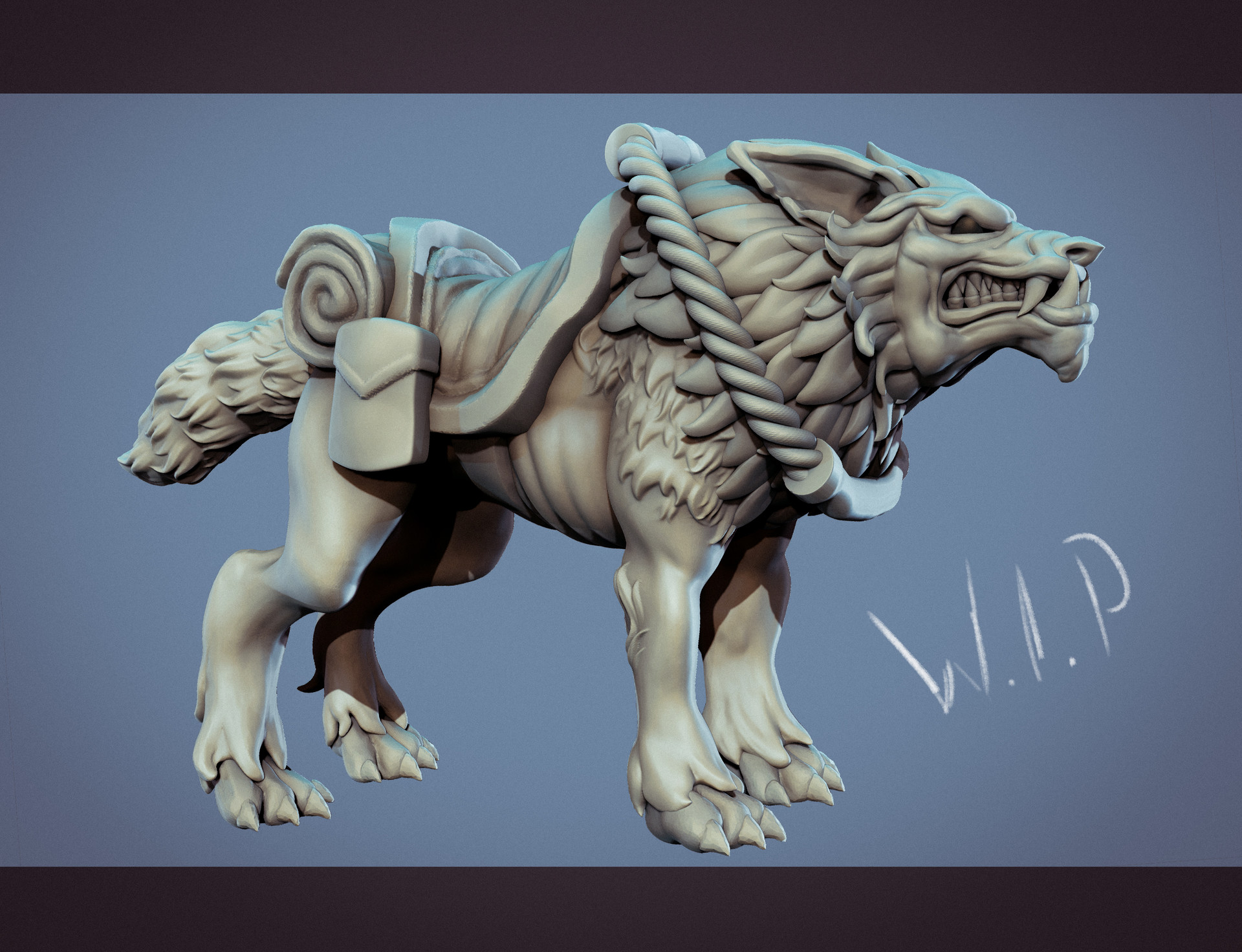 Горилла Zbrush