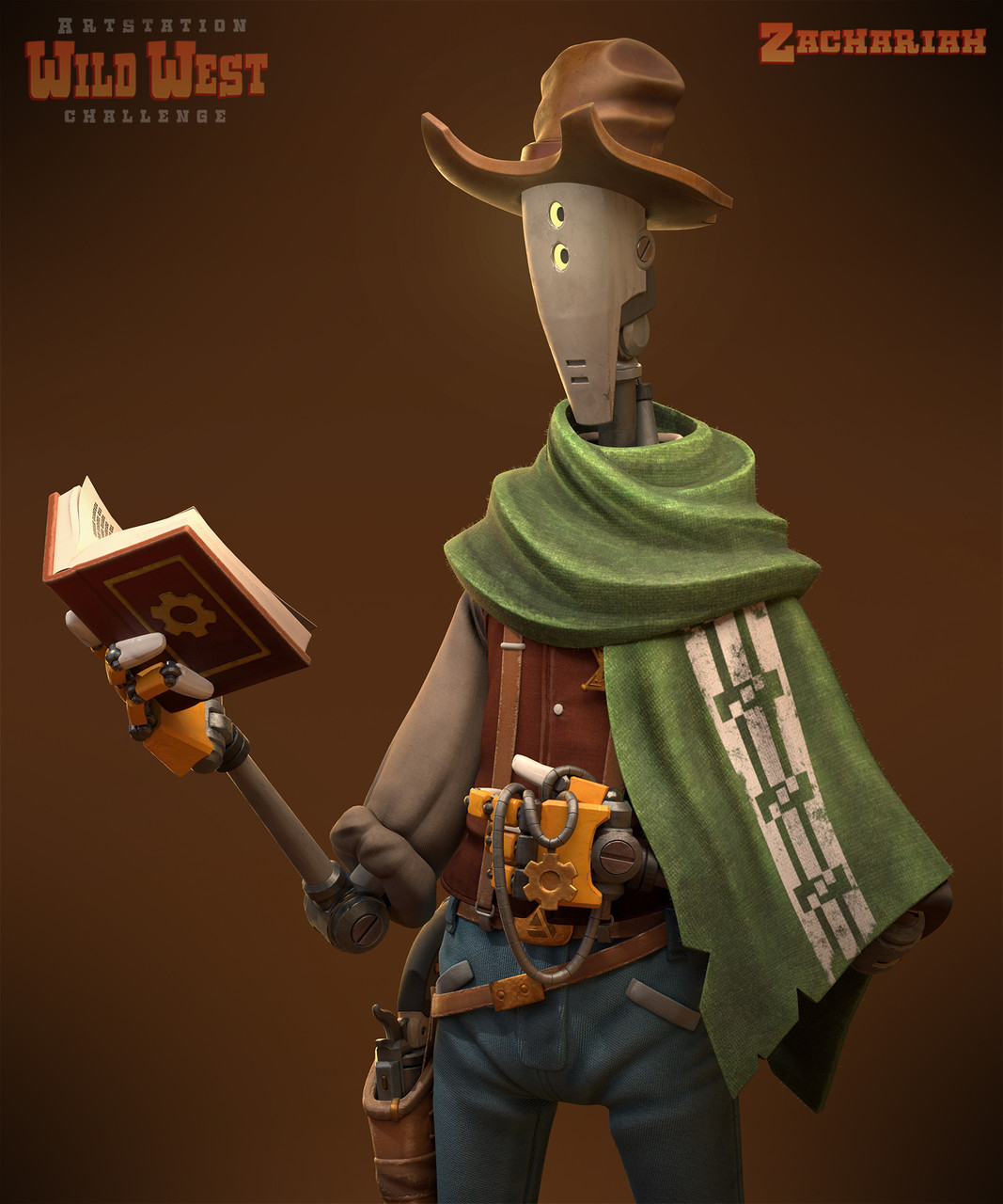 Honorable Mention, Wild West: Film/VFX Character Art (rendered)