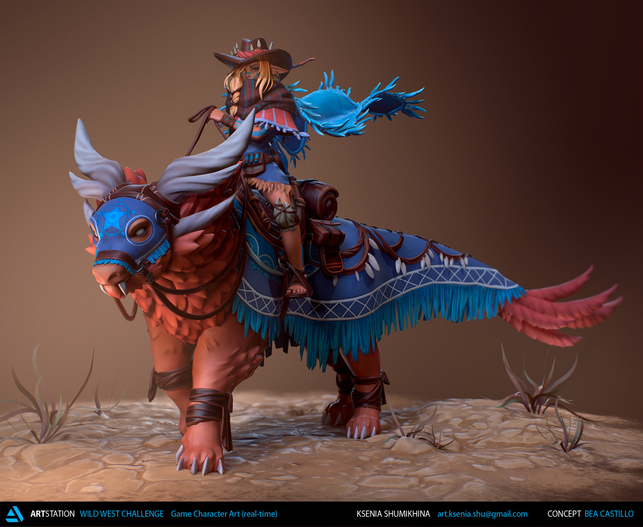 Honorable Mention, Wild West: Game Character Art (real-time)