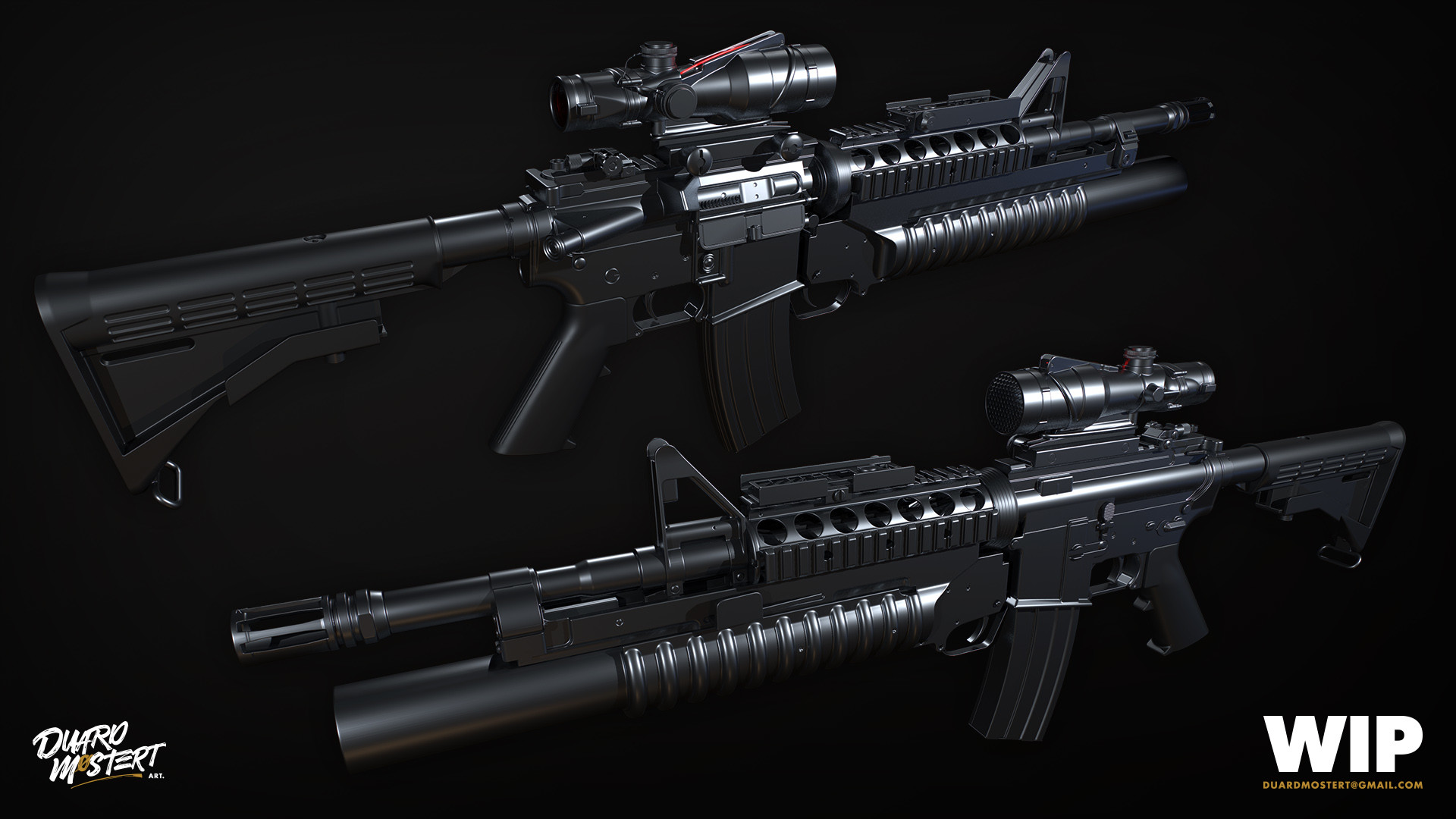 ArtStation - M4A1 PewPew