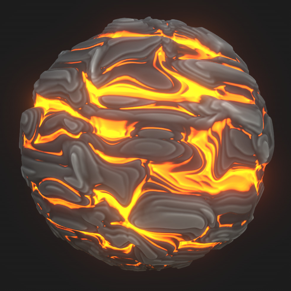 ArtStation - How to create a simple stylised lava using Substance Designer