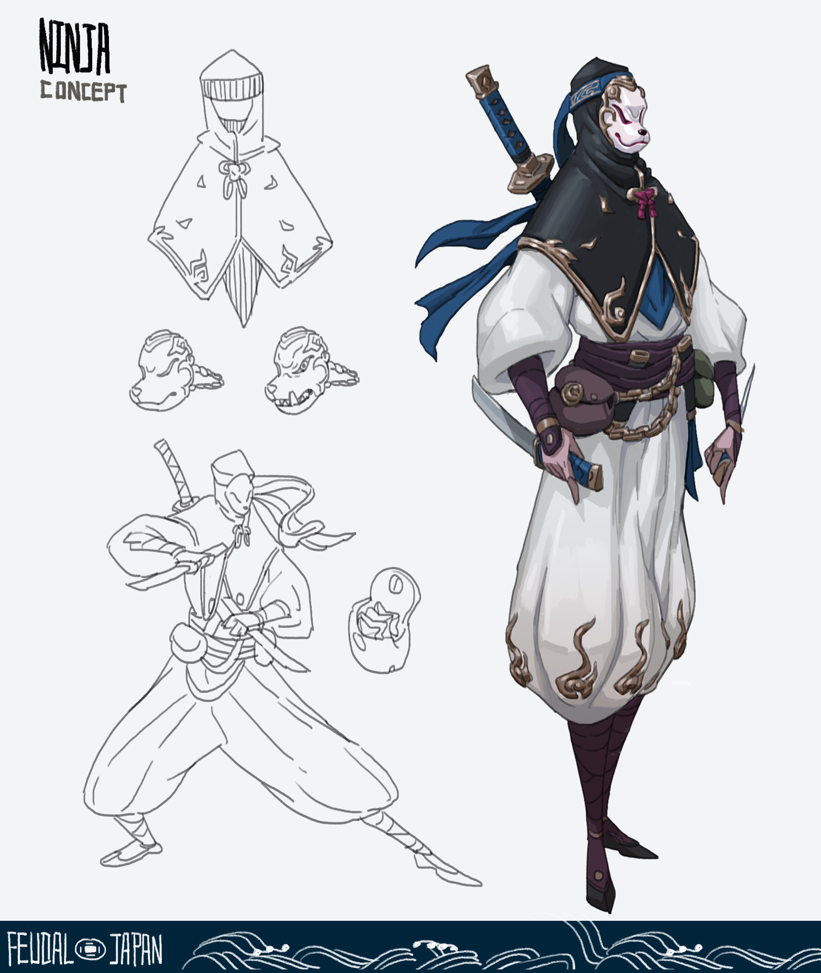 Artstation Rong Chen S Submission On Feudal Japan The Shogunate Character Design