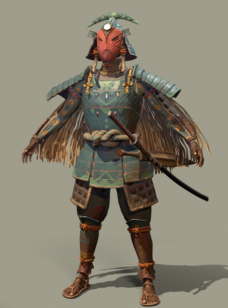 Jordan Best 3d Character Artist Samurai Artstation Challenge