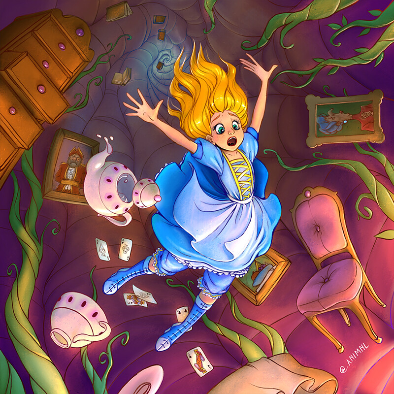  - Step by step – creating an Alice in Wonderland illustration