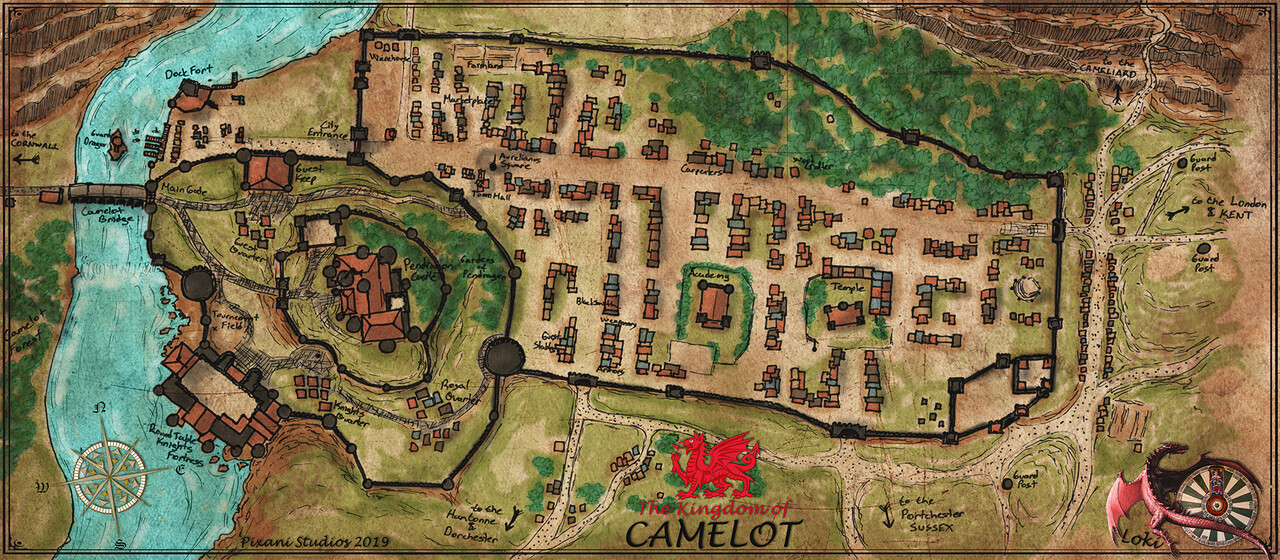 king arthur pendragon rpg map of camelot king arthur pendragon rpg map of camelot